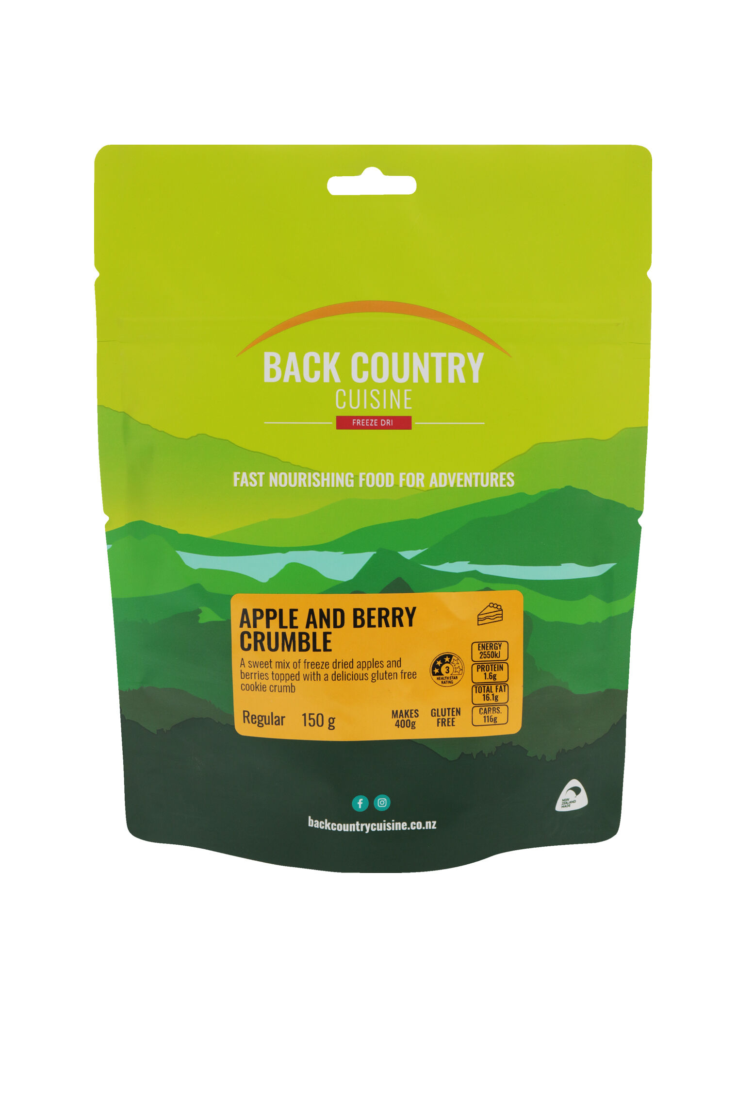 Back Country Cuisine Apple and Berry Crumble — 150 g