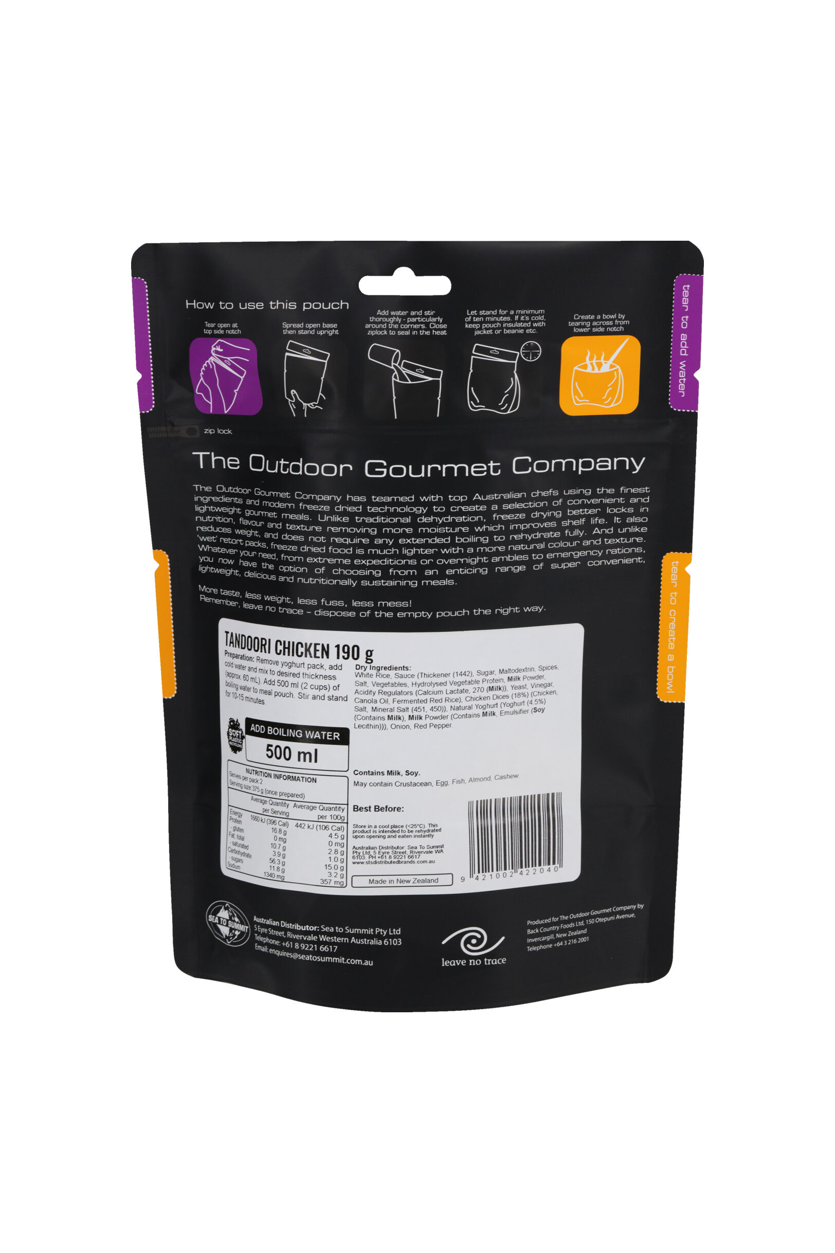 The Outdoor Gourmet Company Tandoori Chicken —190 g