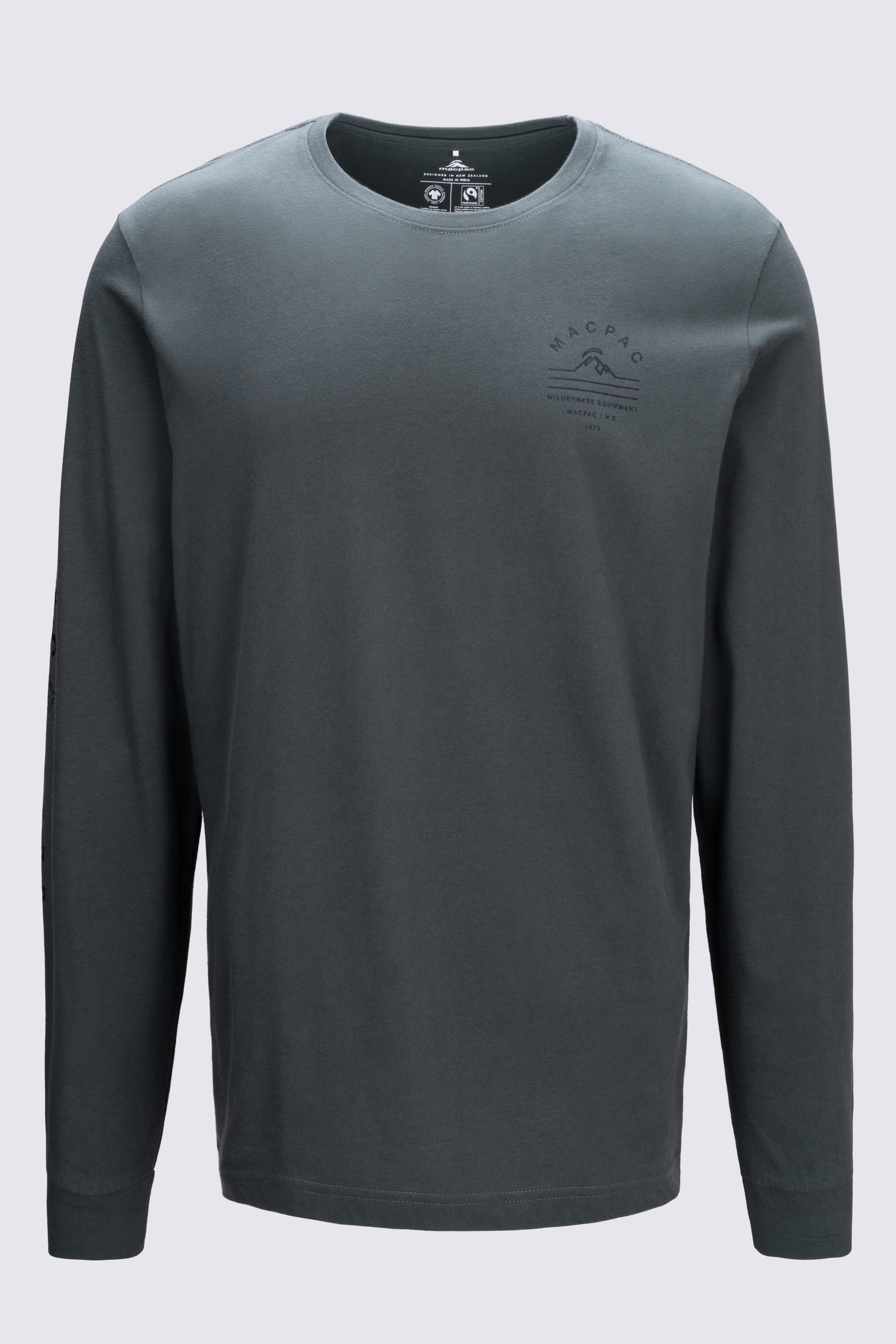 Macpac Men's Alps Fairtrade Organic Cotton Long Sleeve T—Shirt
