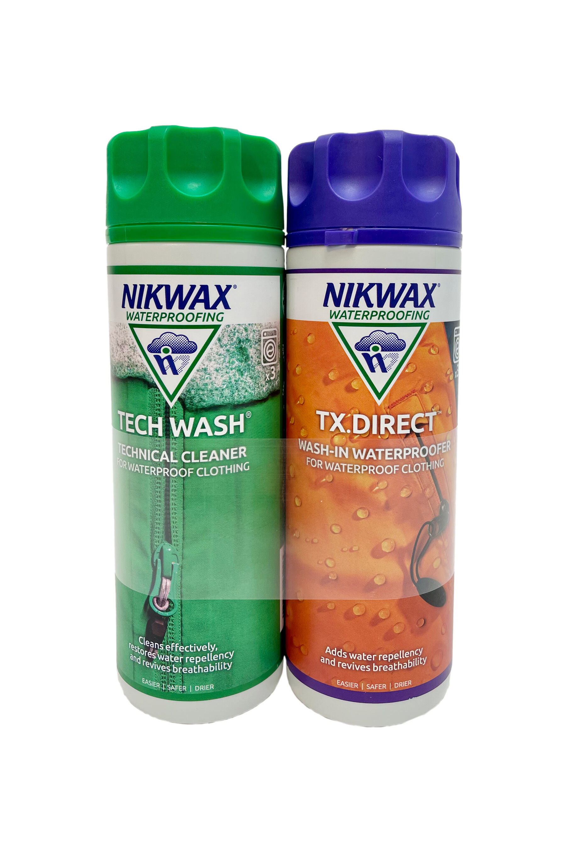 Nikwax Tech Wash® + Nikwax TX Direct® Wash-In (300ml) Twin Pack