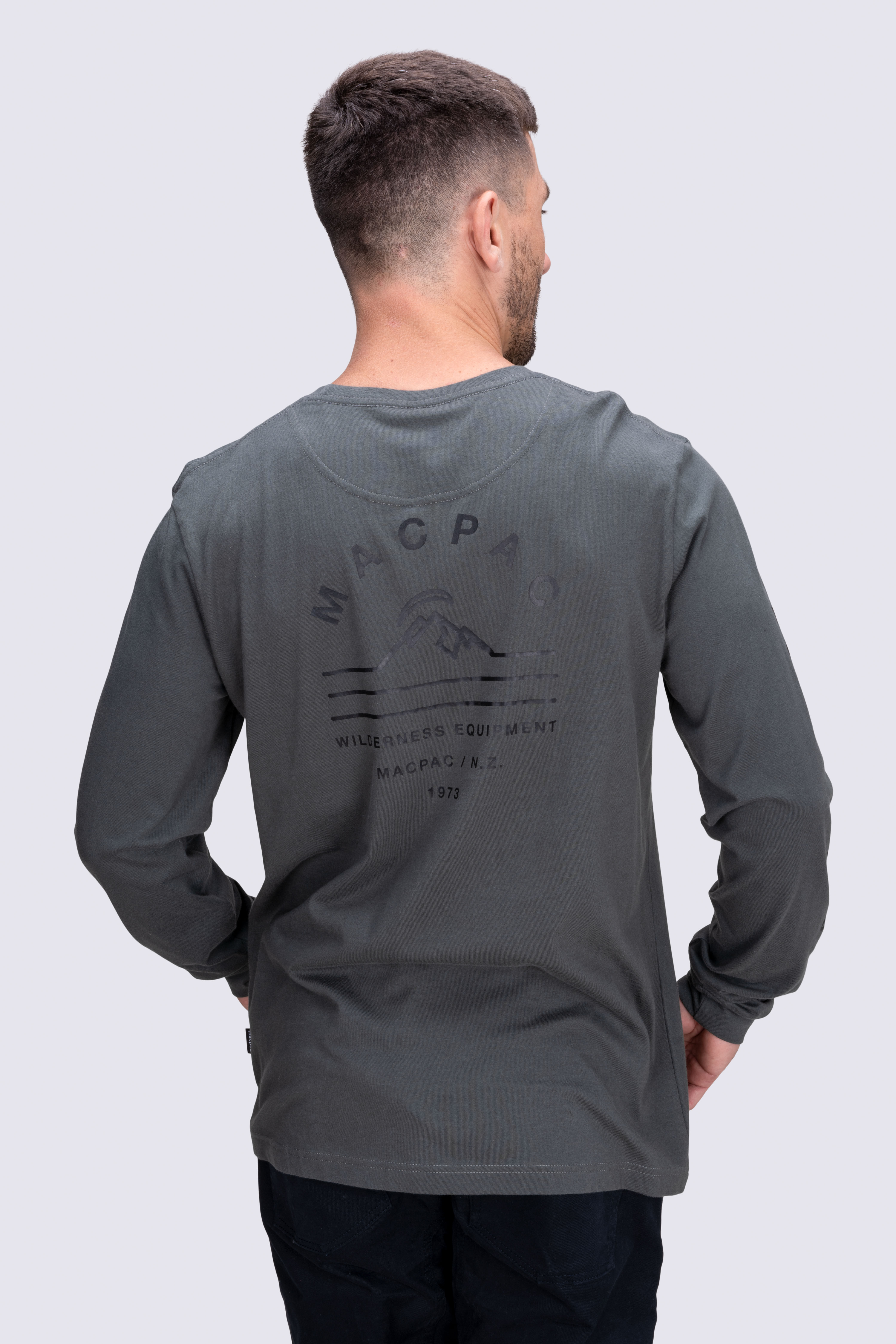 Macpac Men's Alps Fairtrade Organic Cotton Long Sleeve T—Shirt