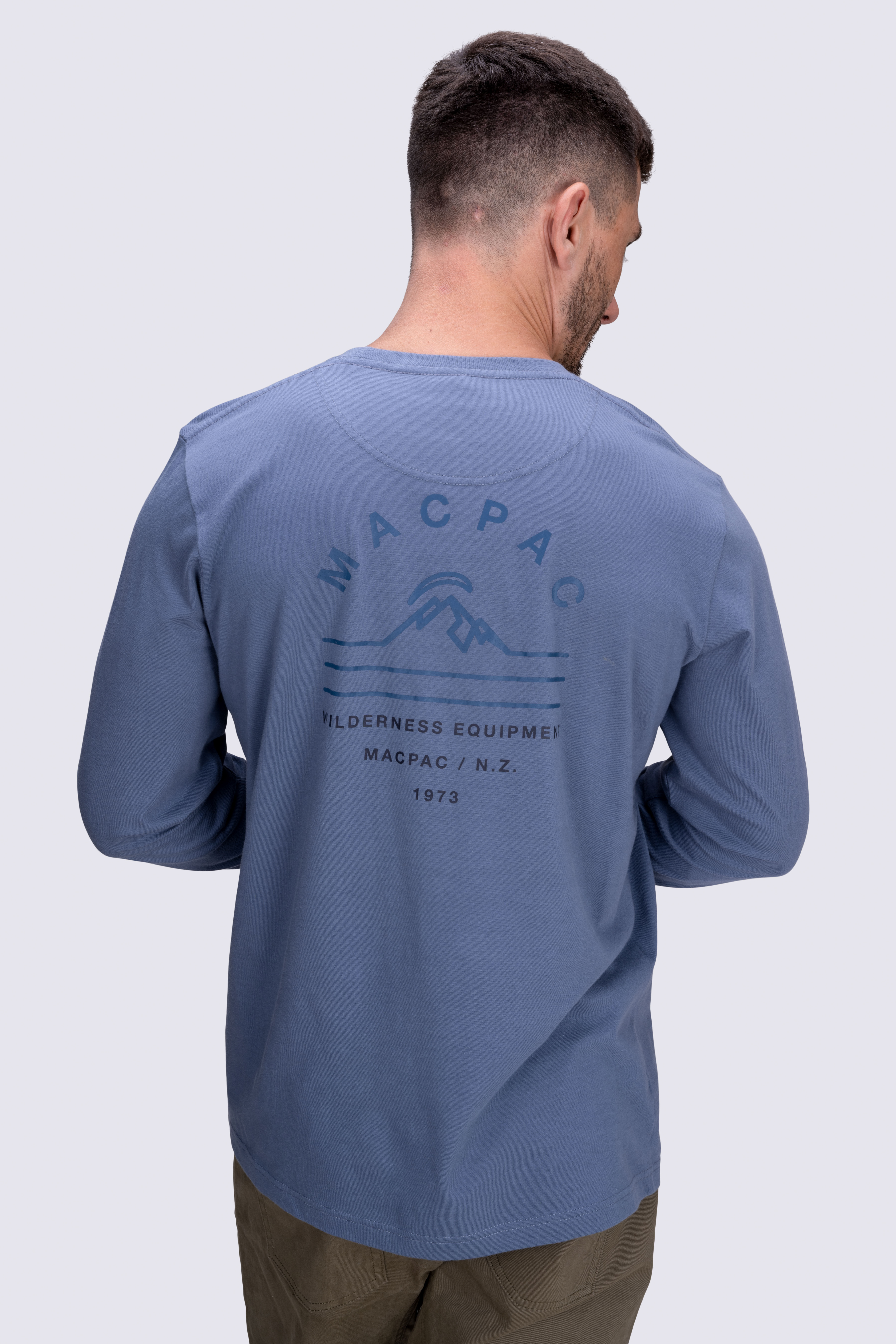 Macpac Men's Alps Fairtrade Organic Cotton Long Sleeve T—Shirt