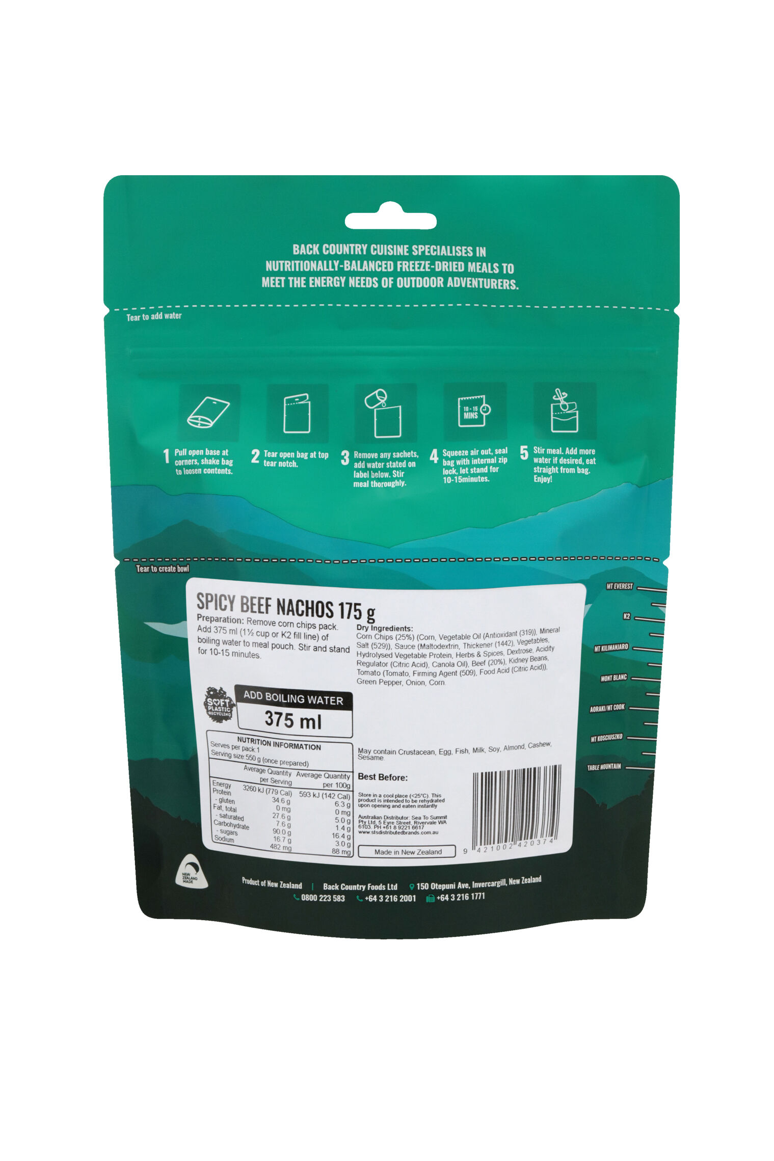 Back Country Cuisine Spicy Beef Nachos —175 g