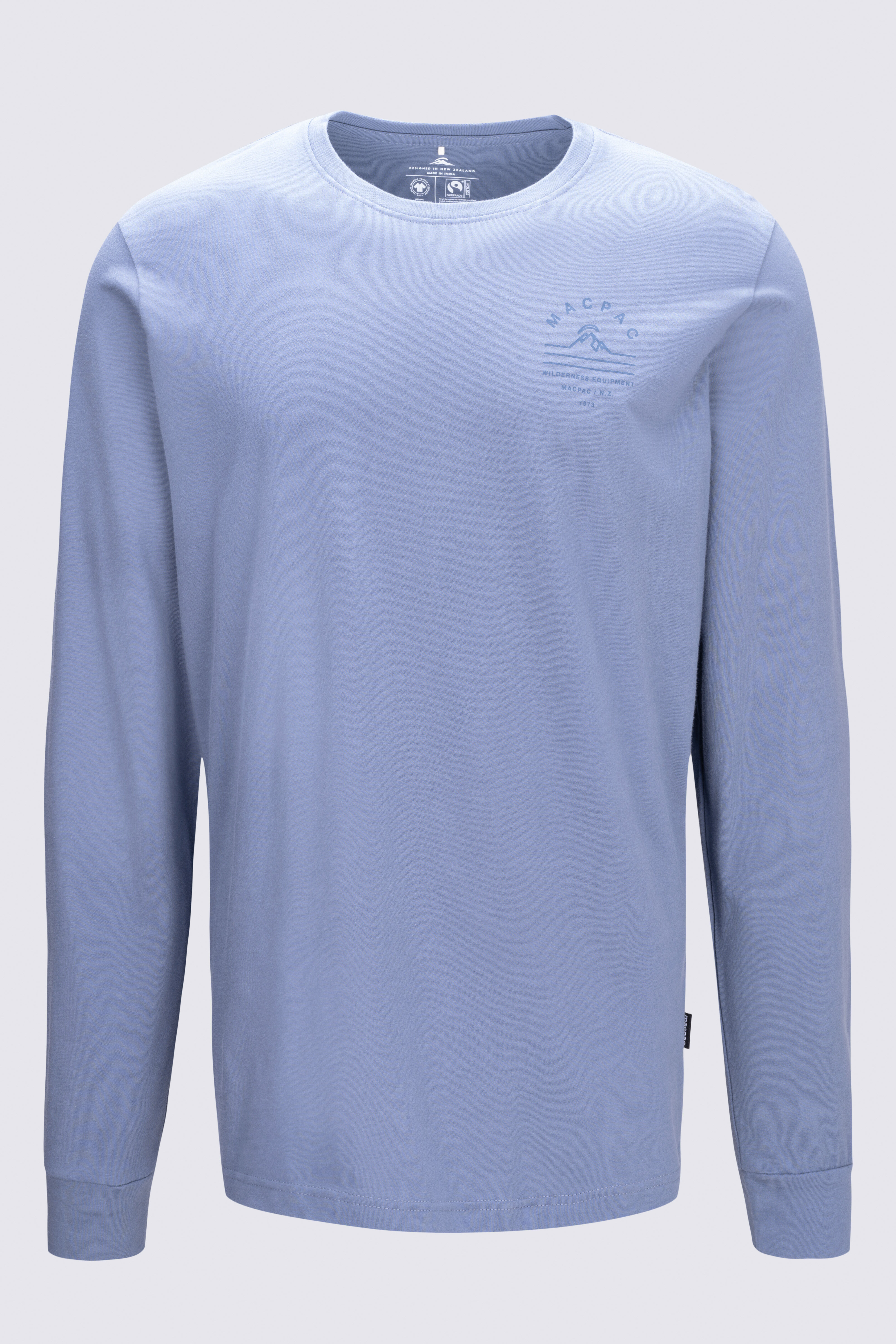 Macpac Men's Alps Fairtrade Organic Cotton Long Sleeve T—Shirt
