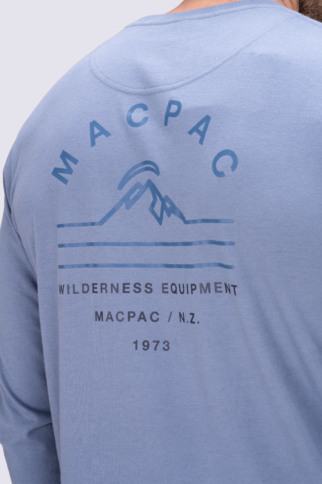 Macpac Men's Alps Fairtrade Organic Cotton Long Sleeve T—Shirt