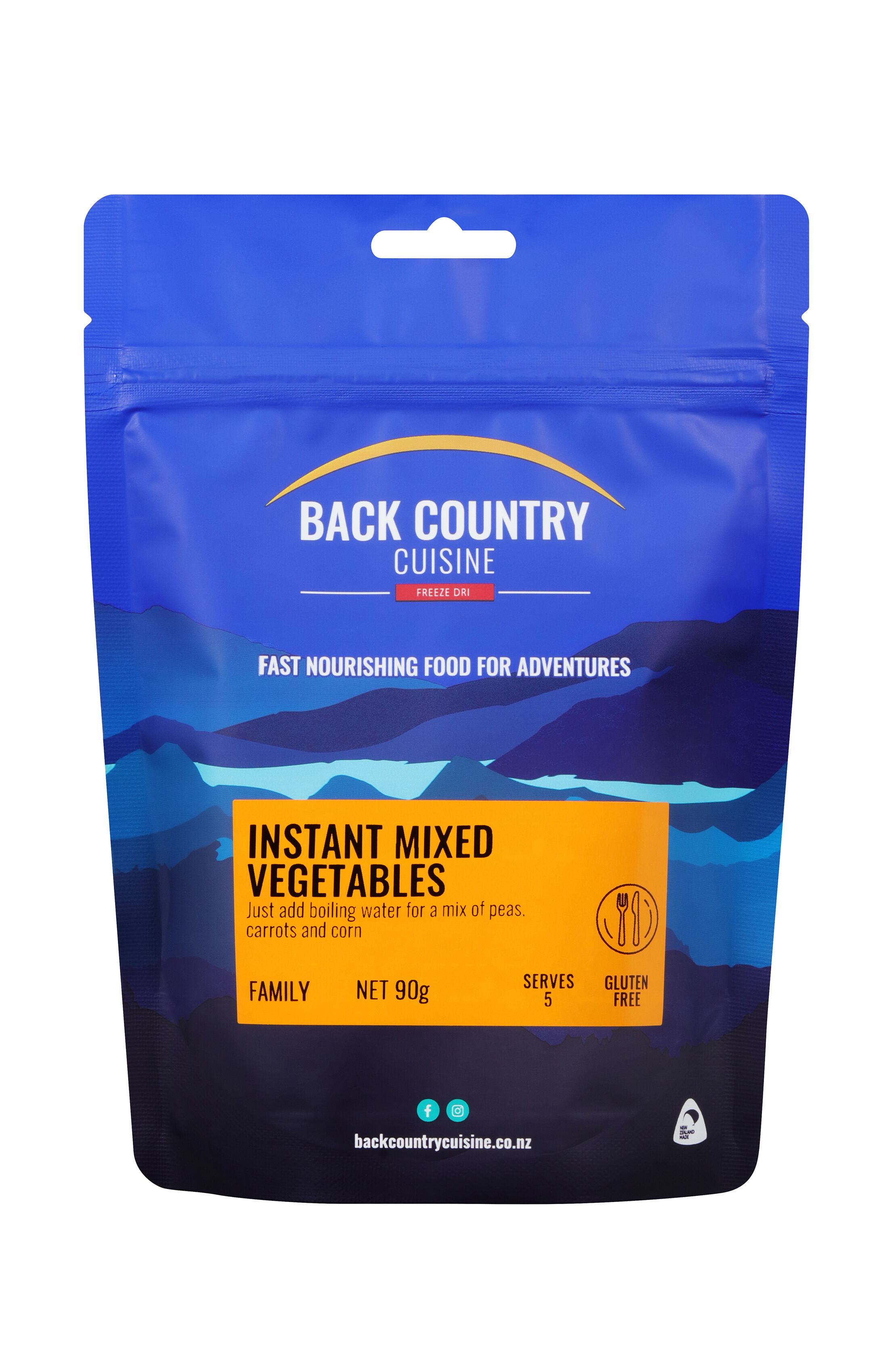 Back Country Cuisine Instant Mixed Vegetables —90 g