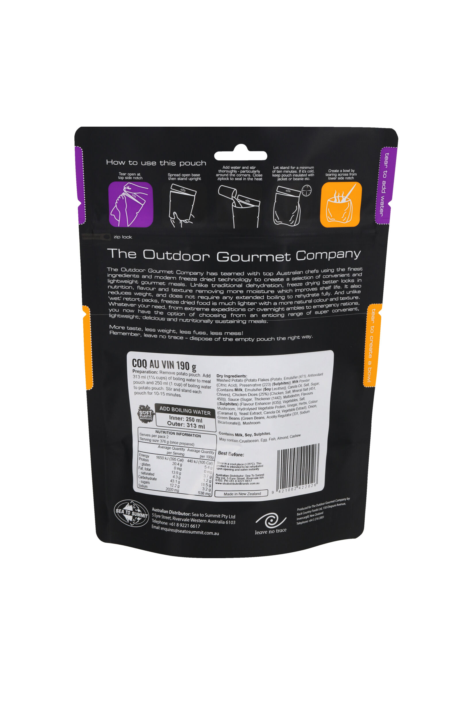 The Outdoor Gourmet Company Coq Au Vin —190 g