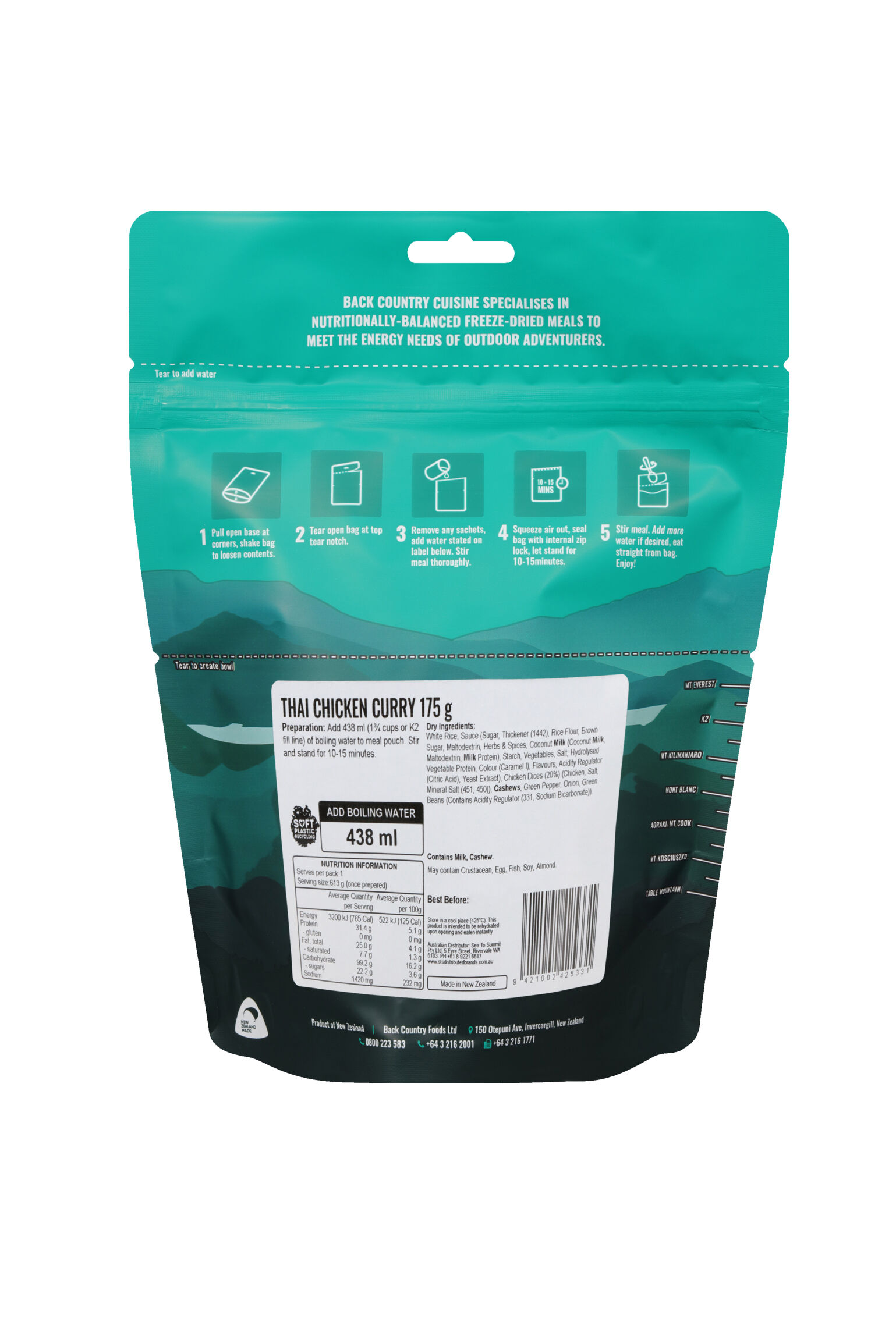 Back Country Cuisine Thai Chicken Curry —175 g