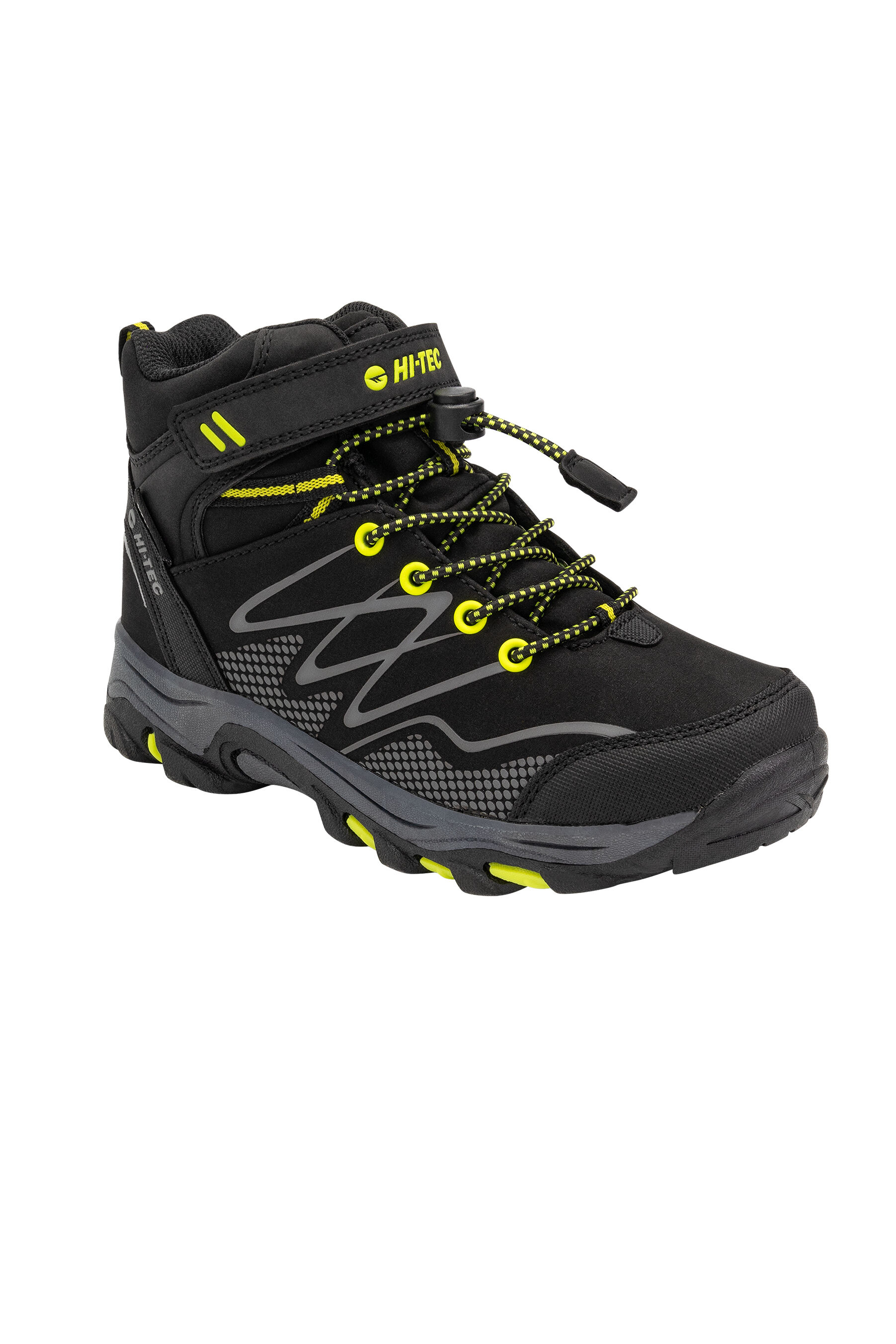 Hi Tec Kids' Blackout WP Mid Hiking Boots