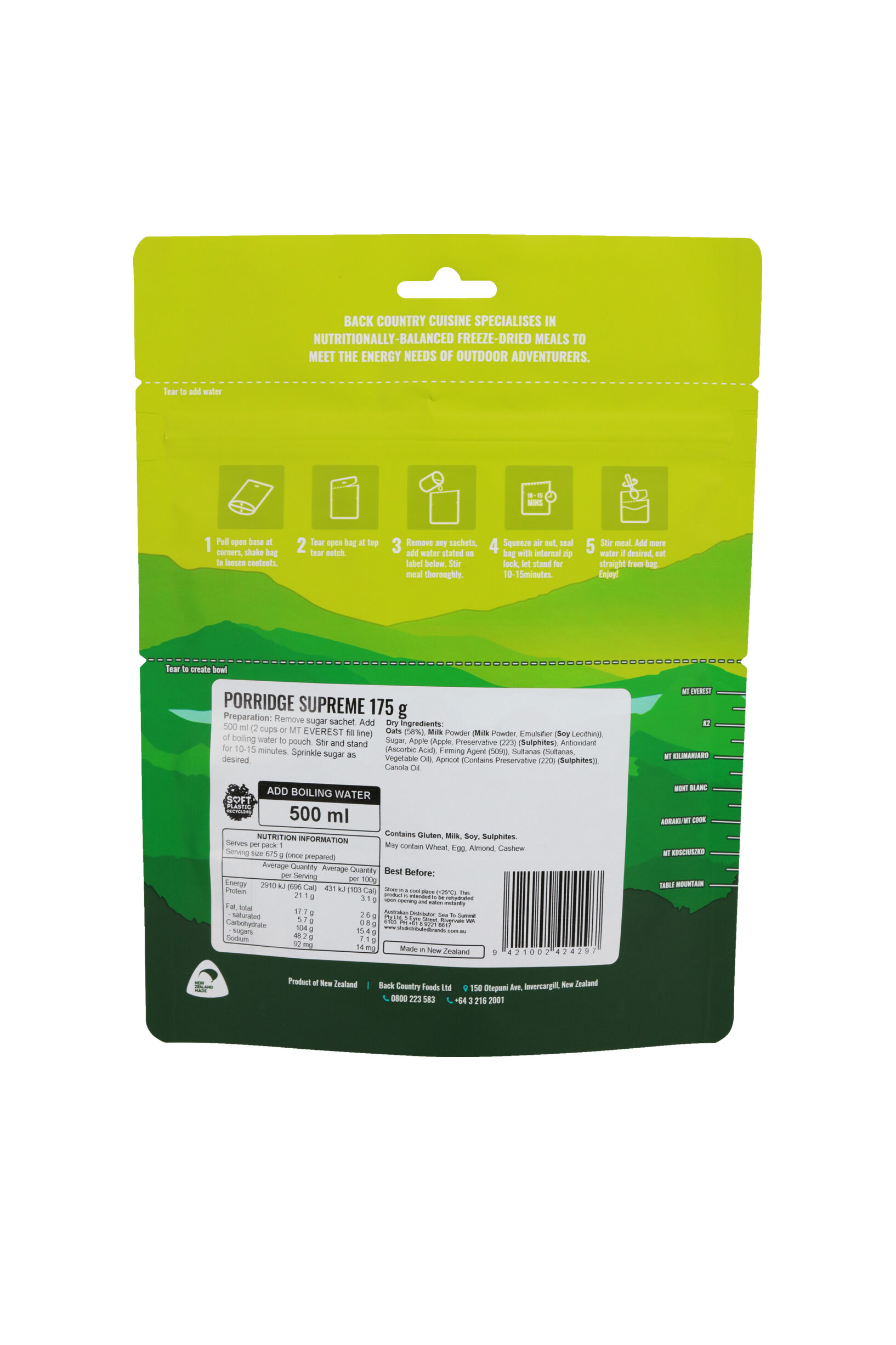 Back Country Cuisine Porridge Supreme —175 g