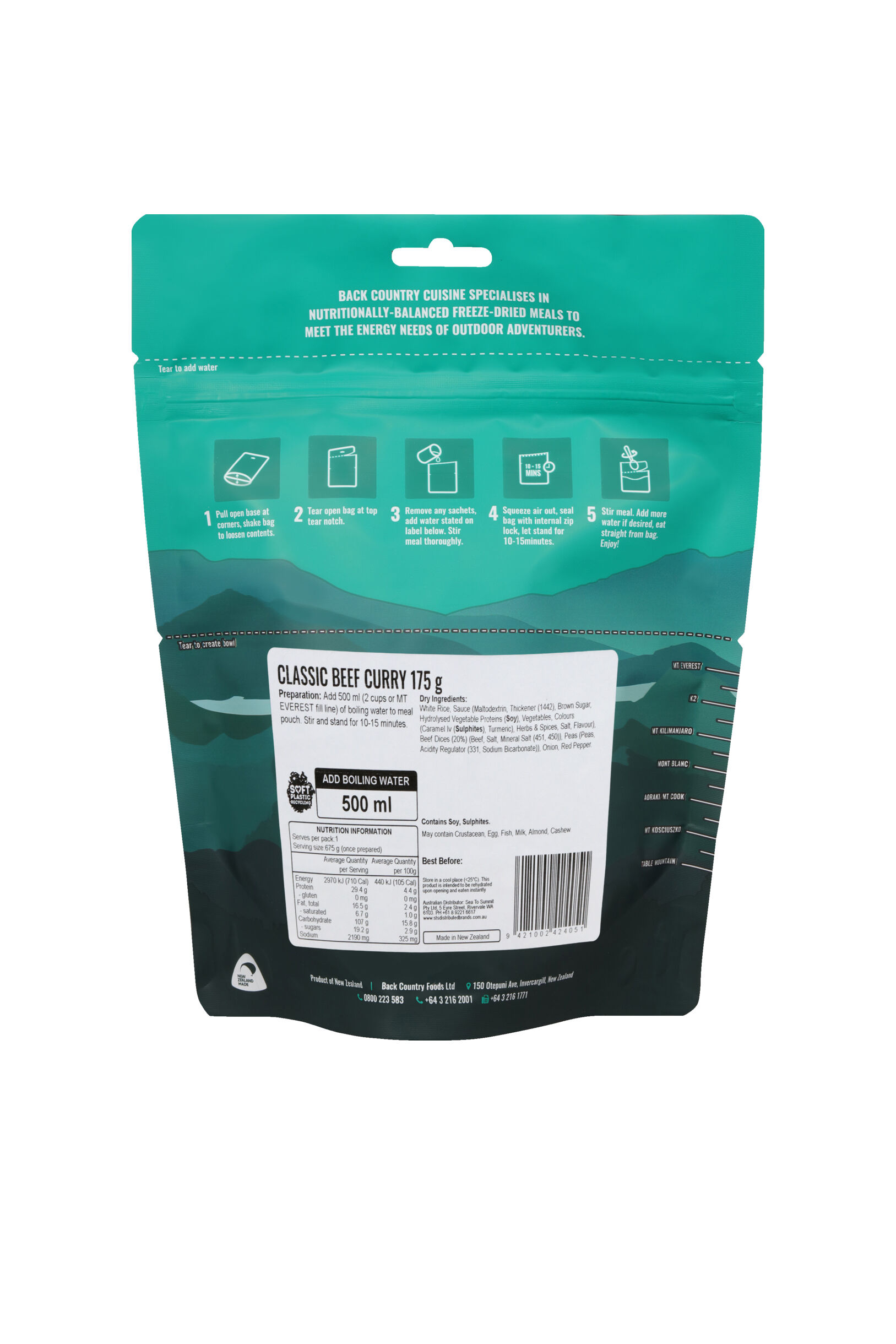 Back Country Cuisine Classic Beef Curry —175 g