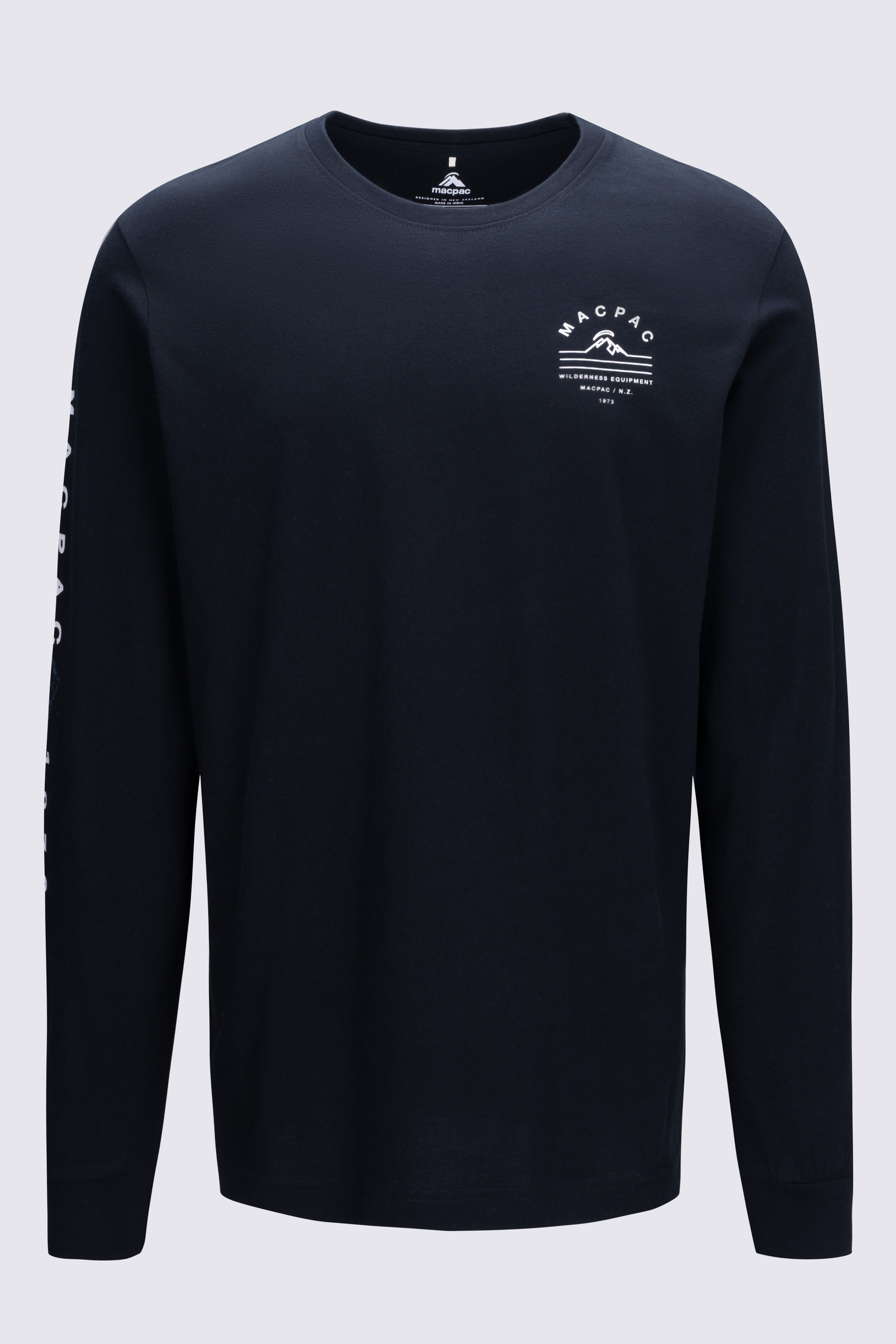 Macpac Men's Alps Fairtrade Organic Cotton Long Sleeve T—Shirt