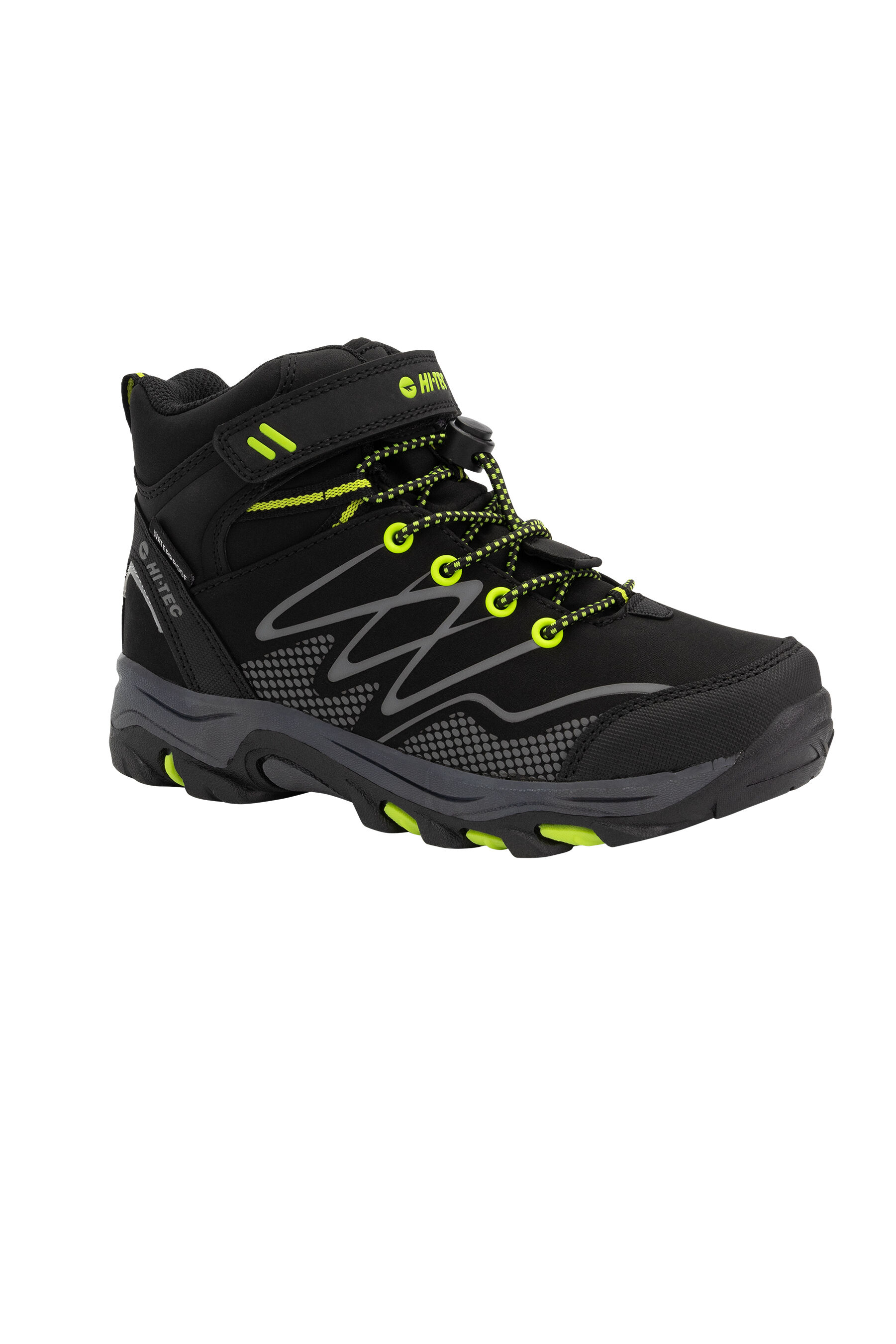 Hi Tec Kids' Blackout WP Mid Hiking Boots