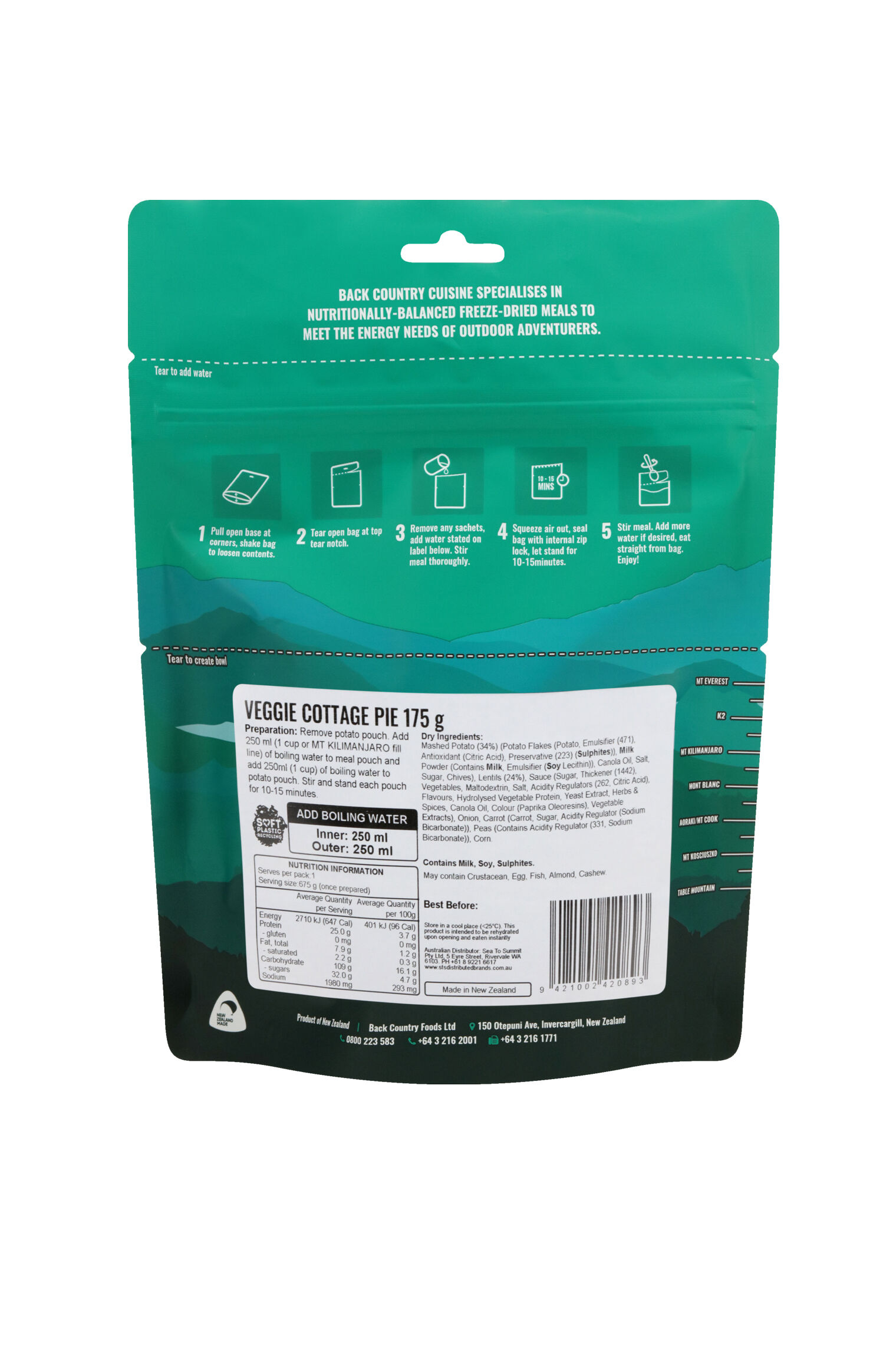 Back Country Cuisine Veggie Cottage Pie —175 g