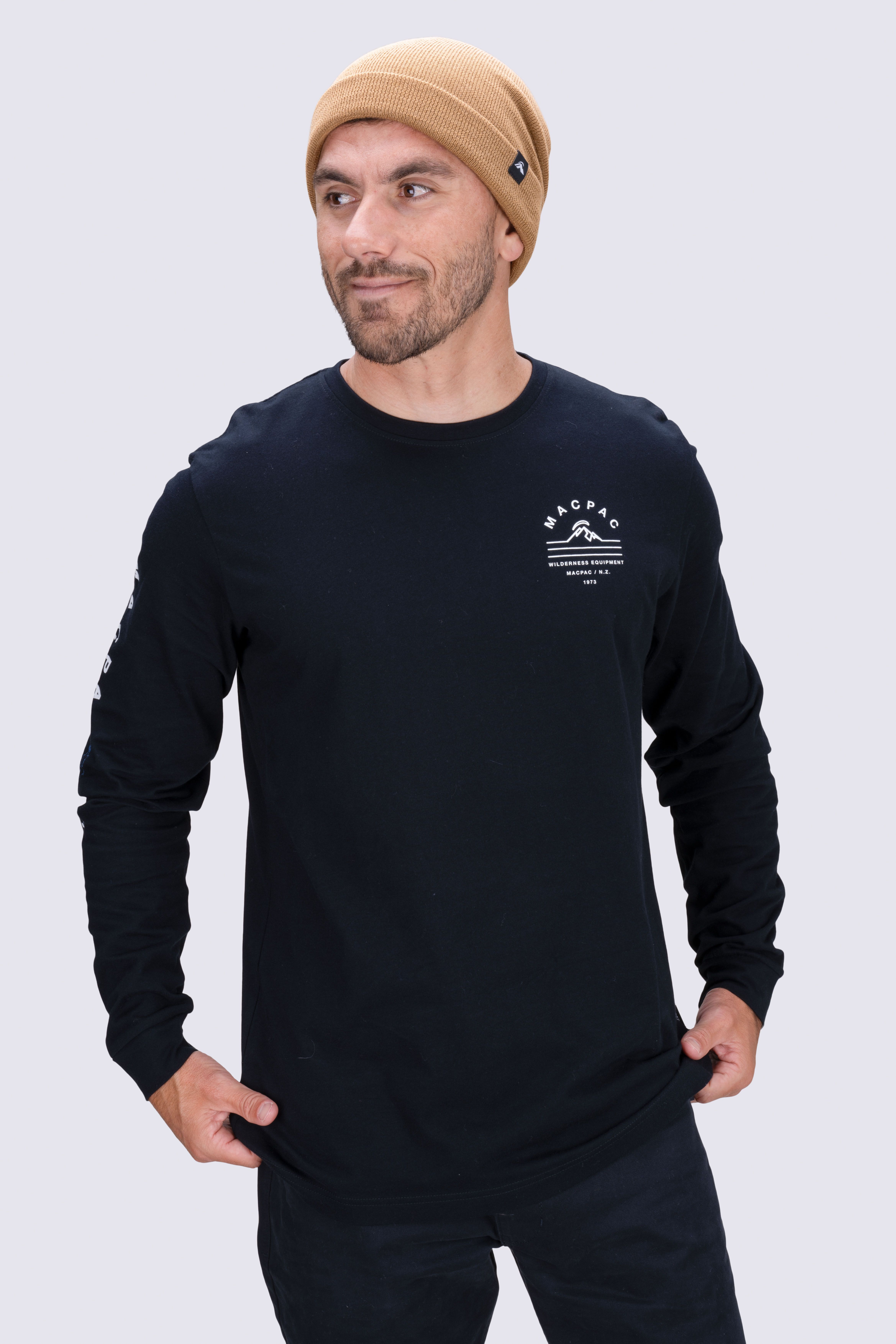 Macpac Men's Alps Fairtrade Organic Cotton Long Sleeve T—Shirt