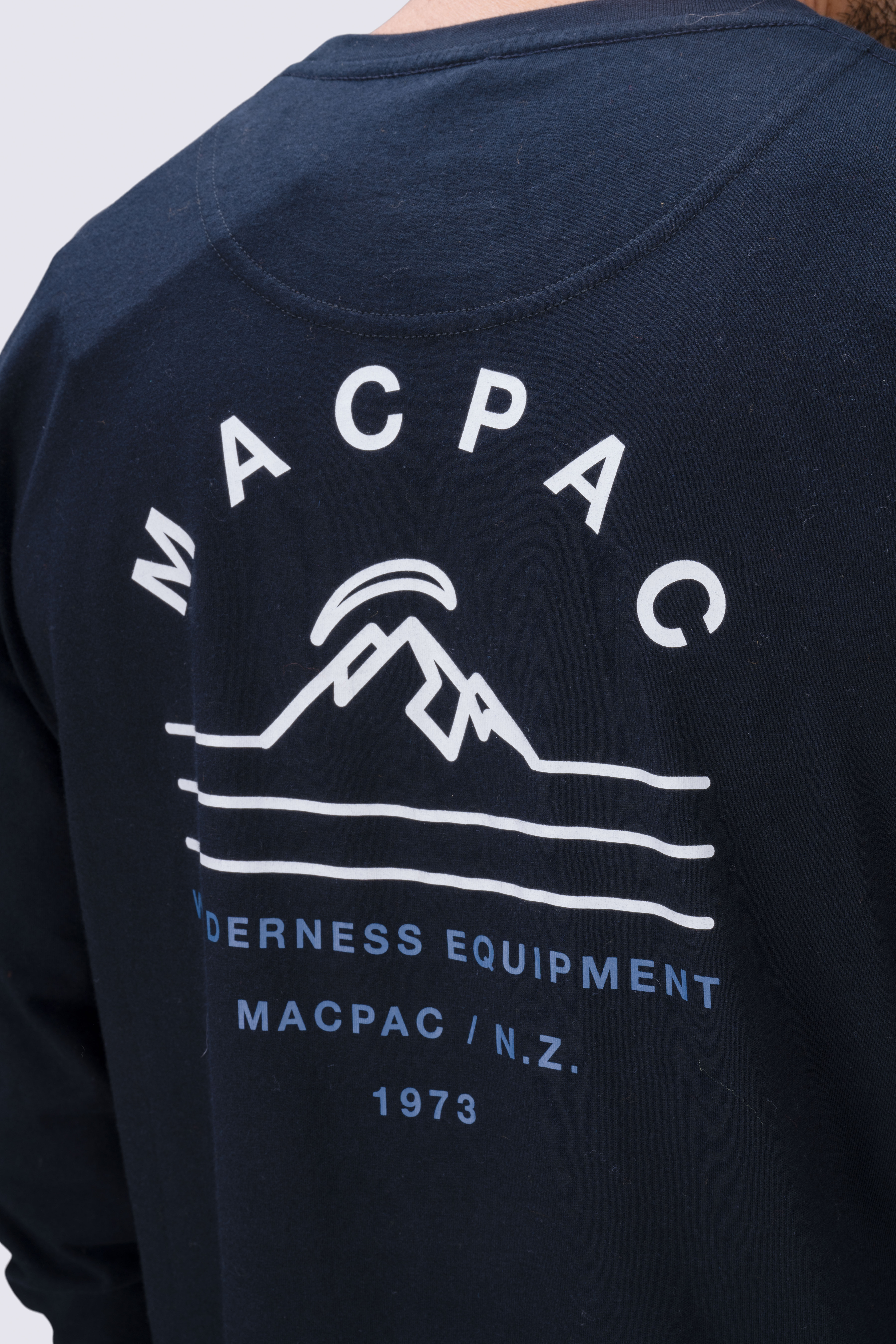 Macpac Men's Alps Fairtrade Organic Cotton Long Sleeve T—Shirt