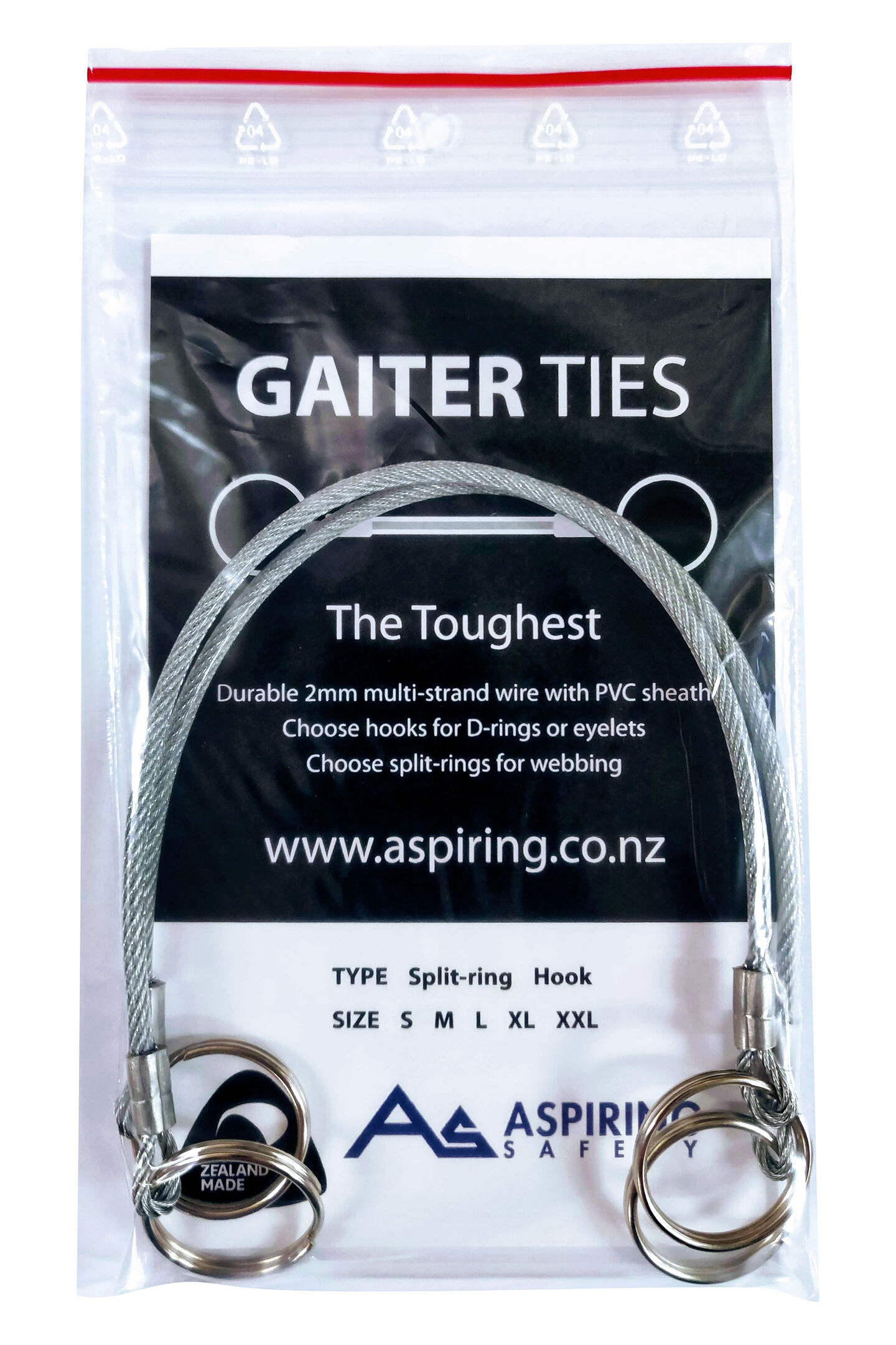 Aspiring Safety Gaiter Ties