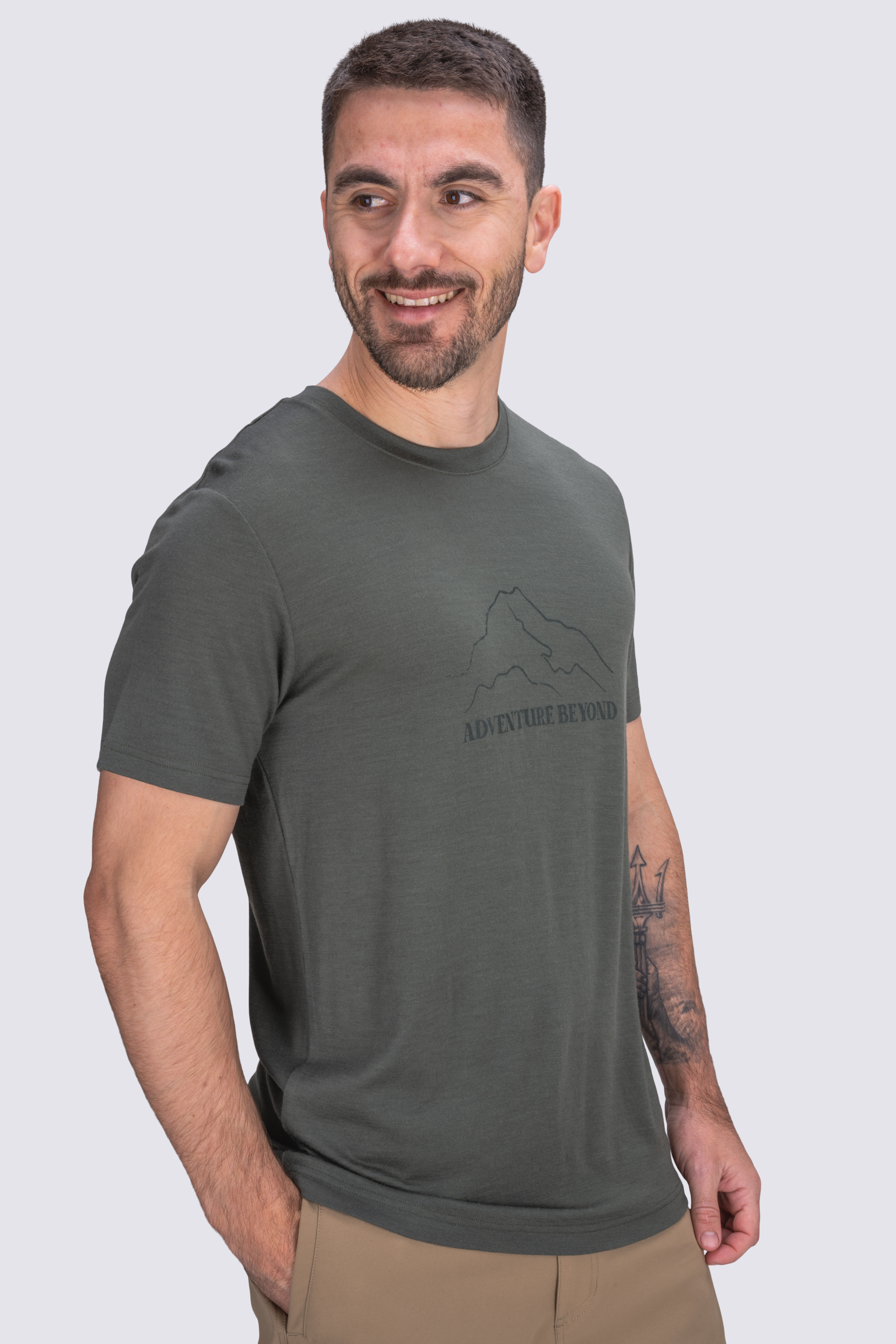 Macpac Men's Adventure Beyond 180 Merino T-Shirt