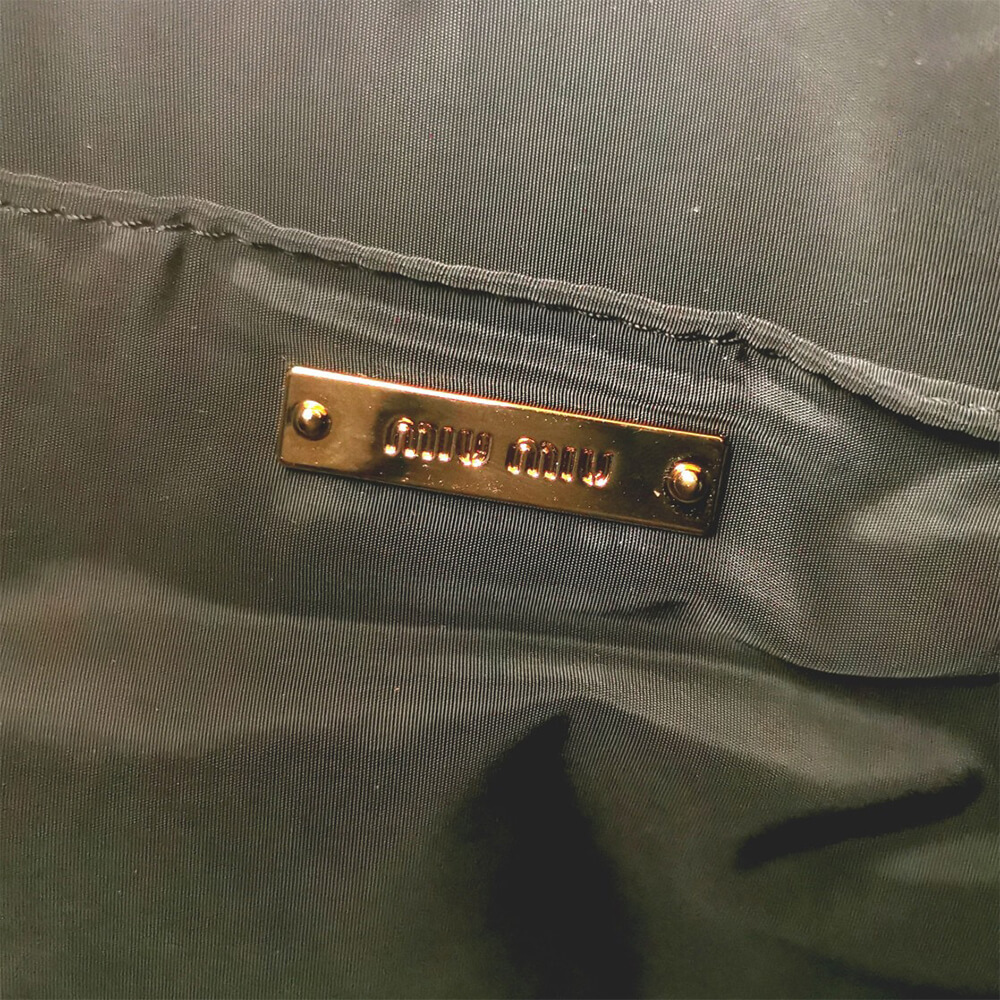 Miu Wander matelasse regenerated nylon hobo bag - Soul Replicas