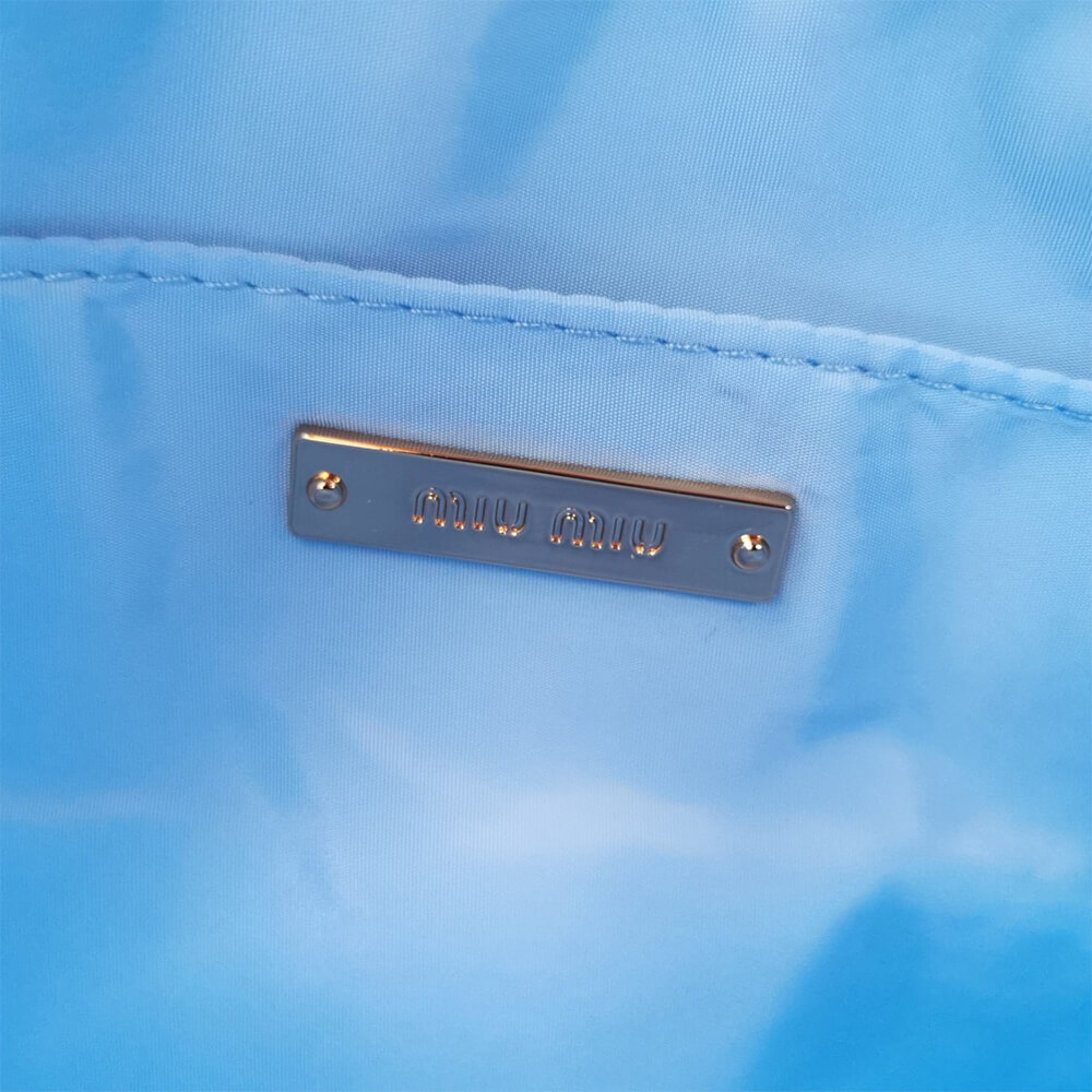 Miu Wander matelasse regenerated nylon hobo bag - Soul Replicas