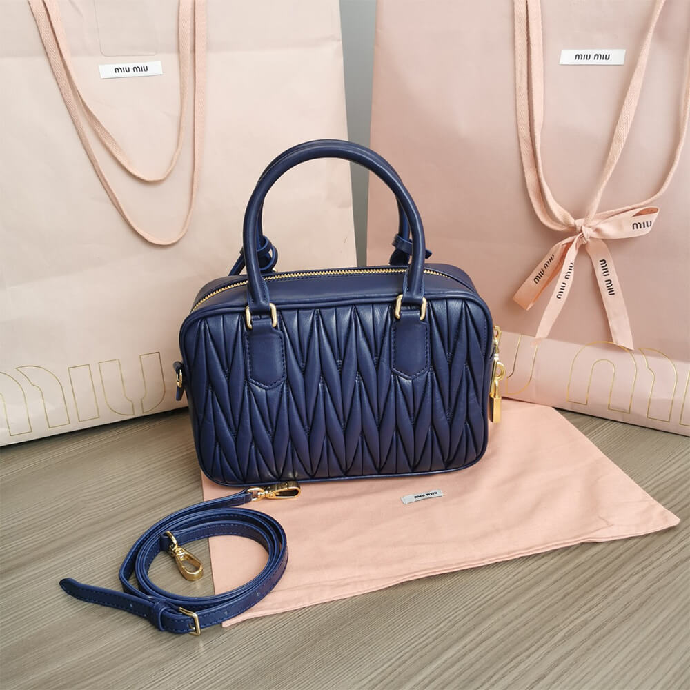 Matelasse nappa leather top-handle bag - Soul Replicas