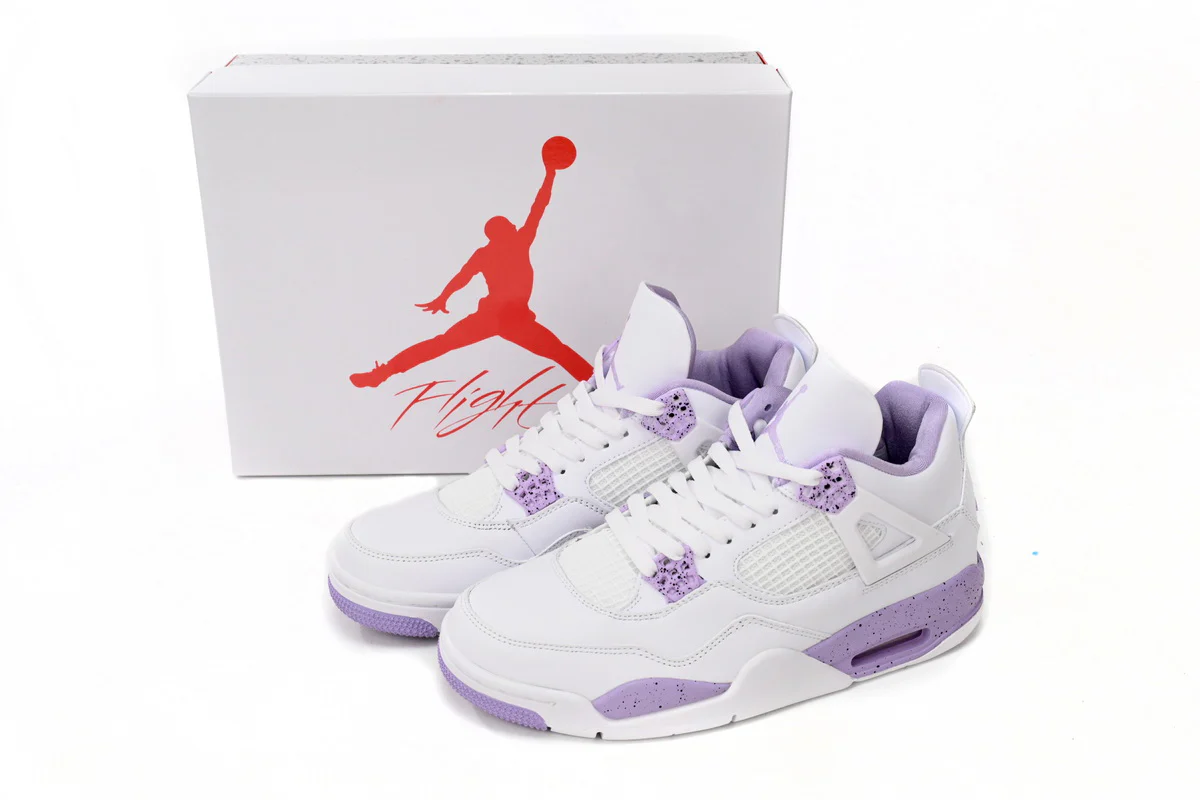 Air Jordan 4 White Purple - Soul Replicas