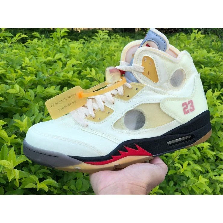 JORDAN 5 RETRO x OFF-WHITE SAIL - Soul Replicas