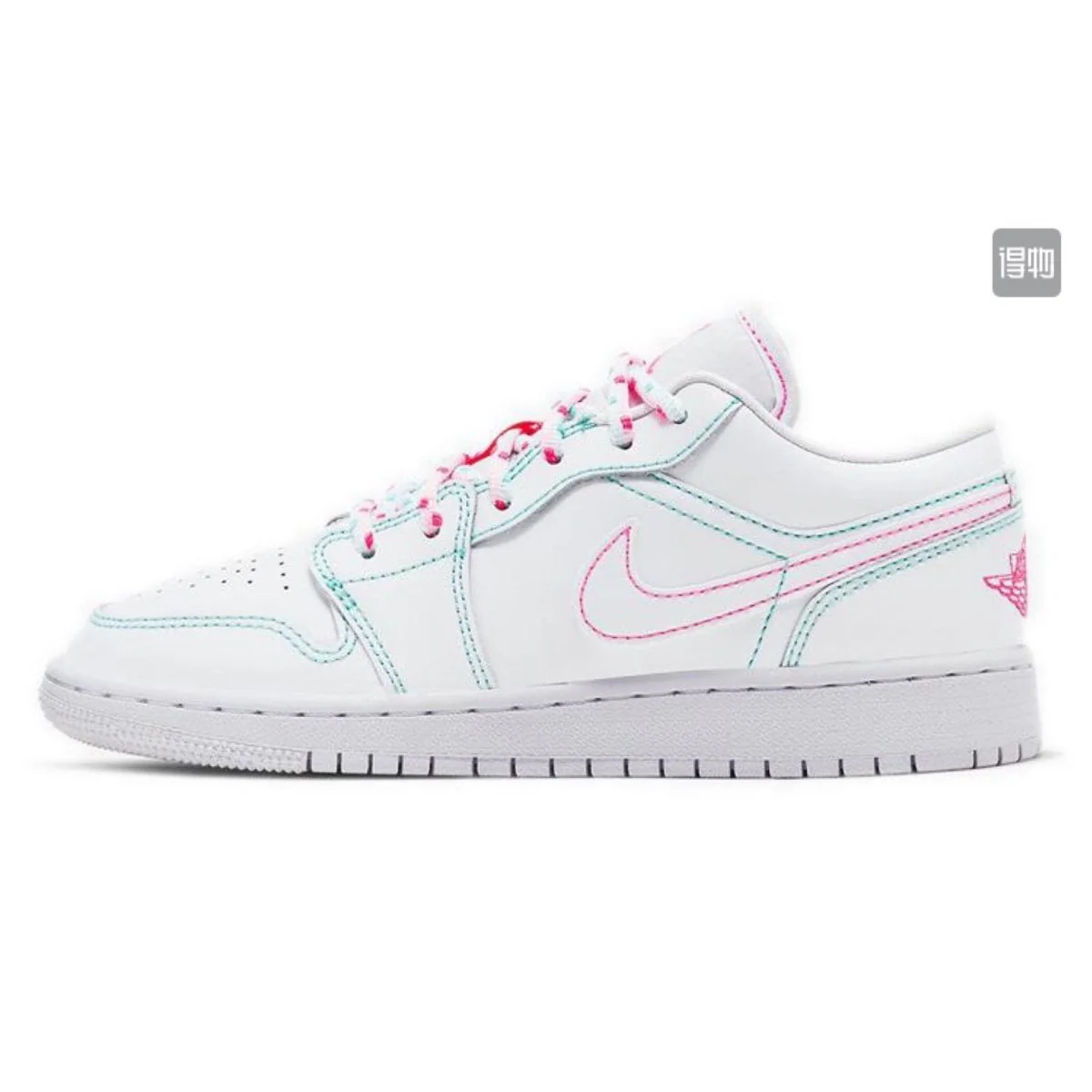 JORDAN 1 LOW x WHITE GREEN PINK - Soul Replicas