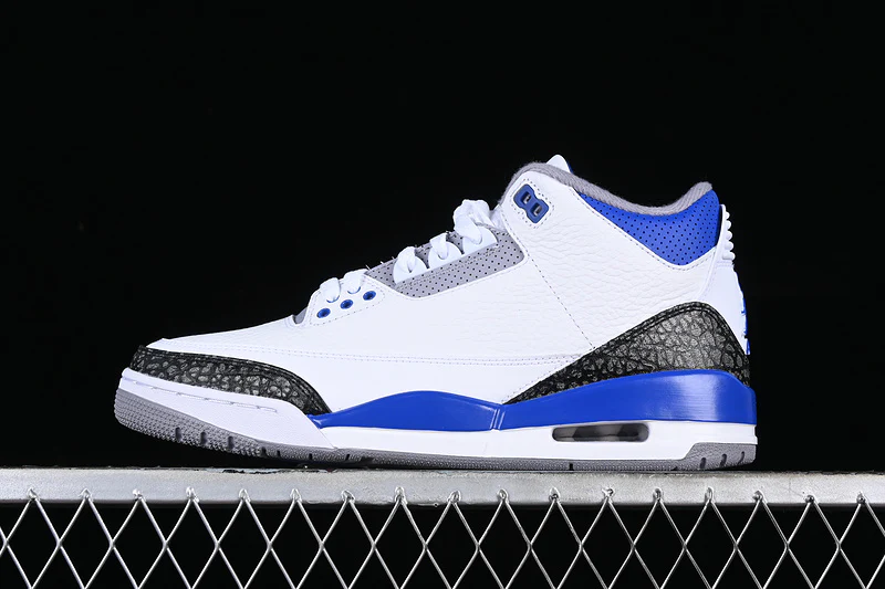 AIR JORDAN 3 RACER BLUE WHITE/GREY/BLACK/BLUE - Soul Replicas