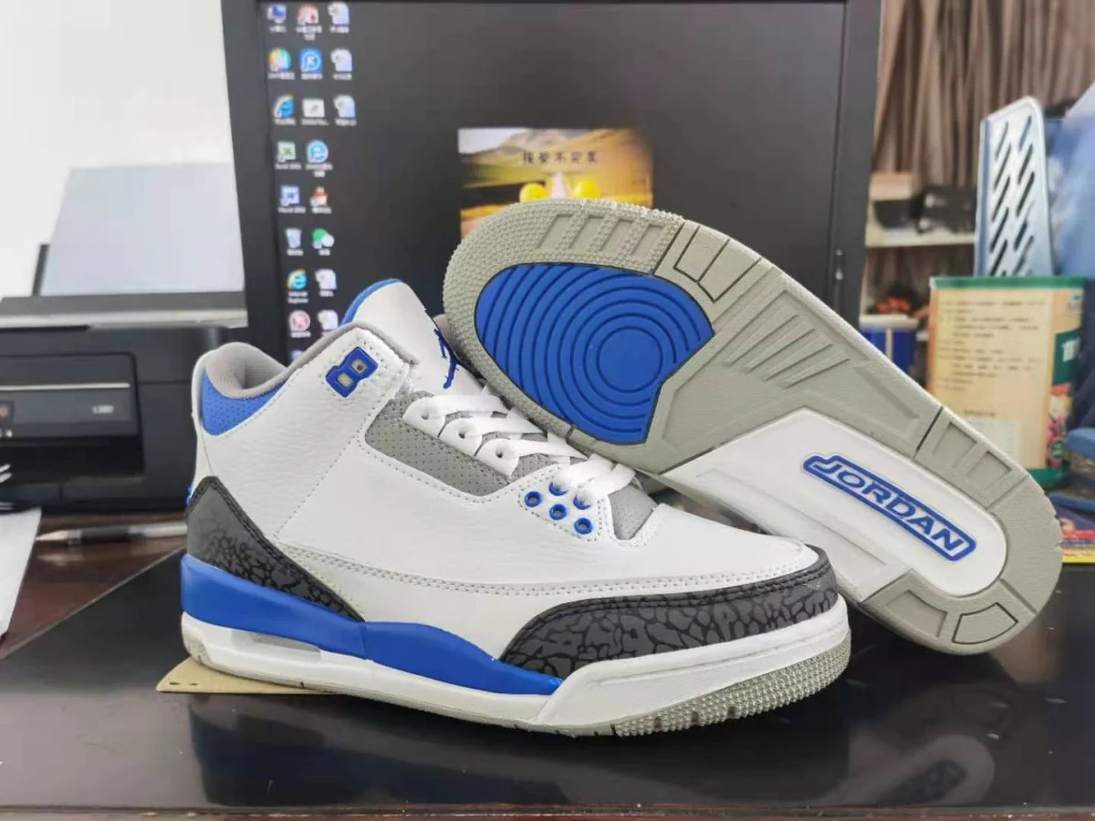 JORDAN 3 RETRO x RACER BLUE - Soul Replicas