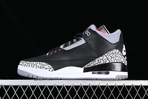 AIR JORDAN 3 RETRO BLACK CEMENT 2018 WHITE/BLACK/GREY - Soul Replicas