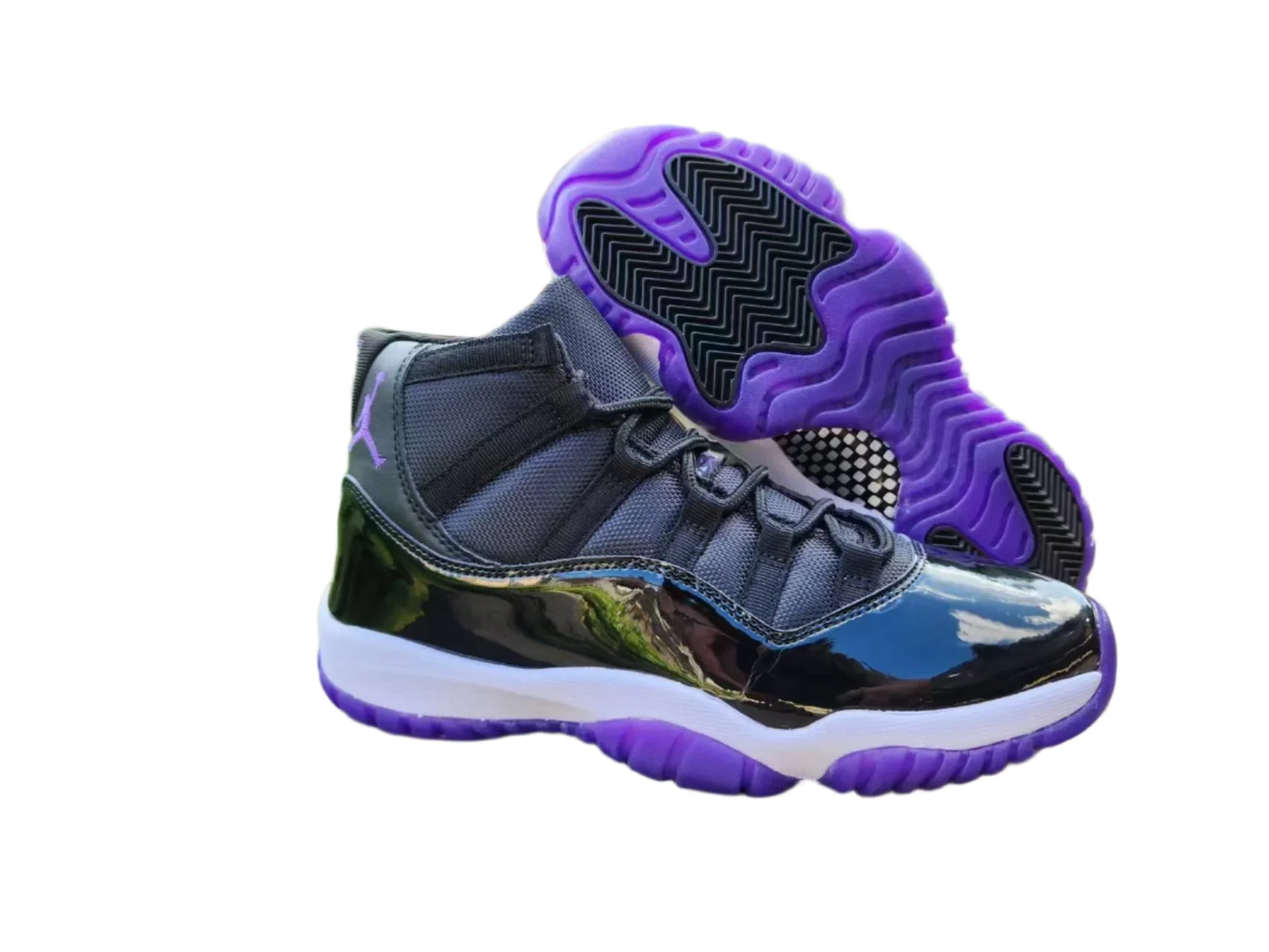 JORDAN 11 Black and Purple - Soul Replicas