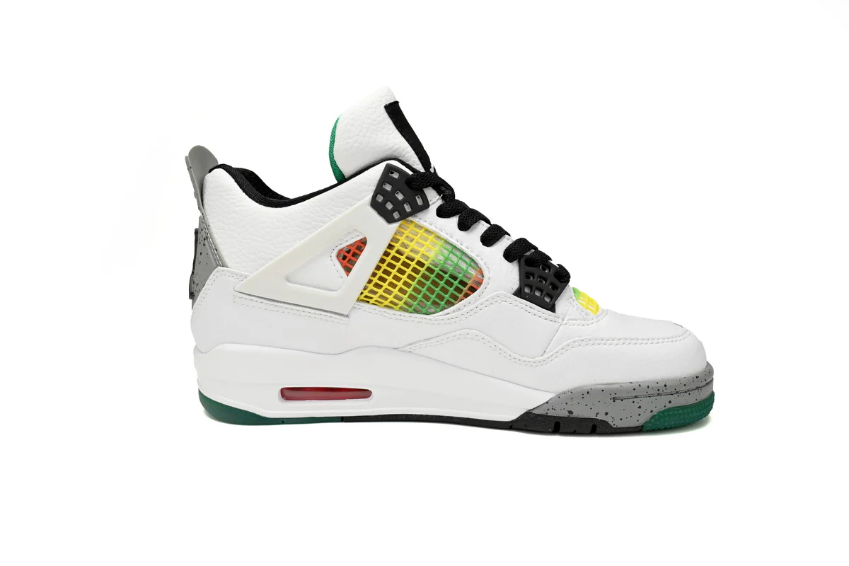 Jordan WMNS 4 Retro Jamaica White Green - Soul Replicas