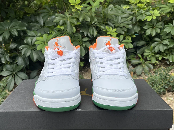 JORDAN 5 Low White/Orange/Green - Soul Replicas