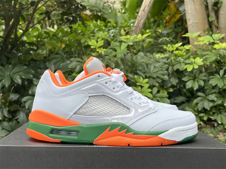 JORDAN 5 Low White/Orange/Green - Soul Replicas
