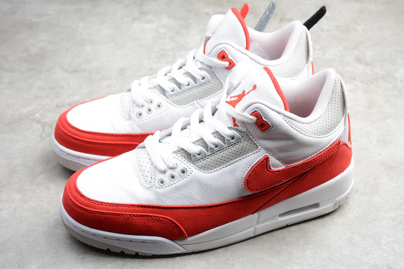 AIR JORDAN 3 RETRO TINKER WHITE/UNIVERSITY RED - Soul Replicas