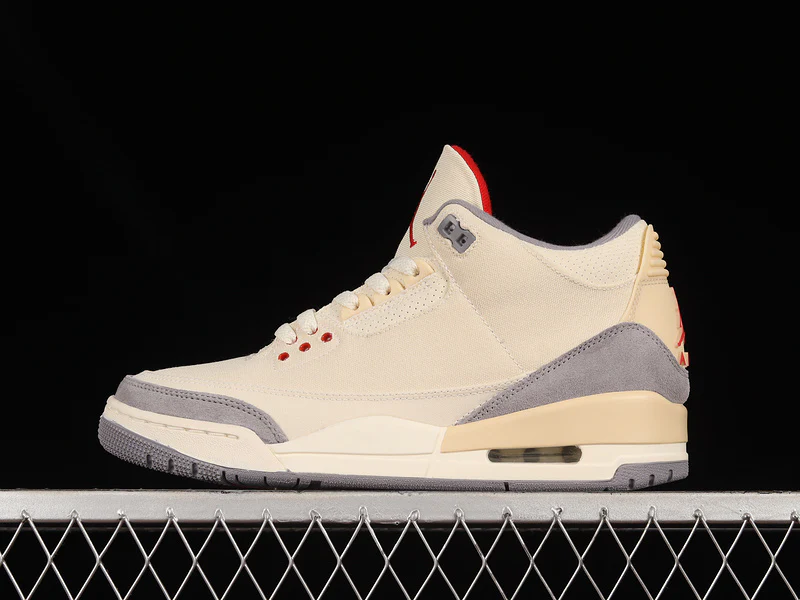 AIR JORDAN 3 RETRO SE MUSLIN/UNIVERSITY RED/CEMENT GREY/SAIL - Soul Replicas