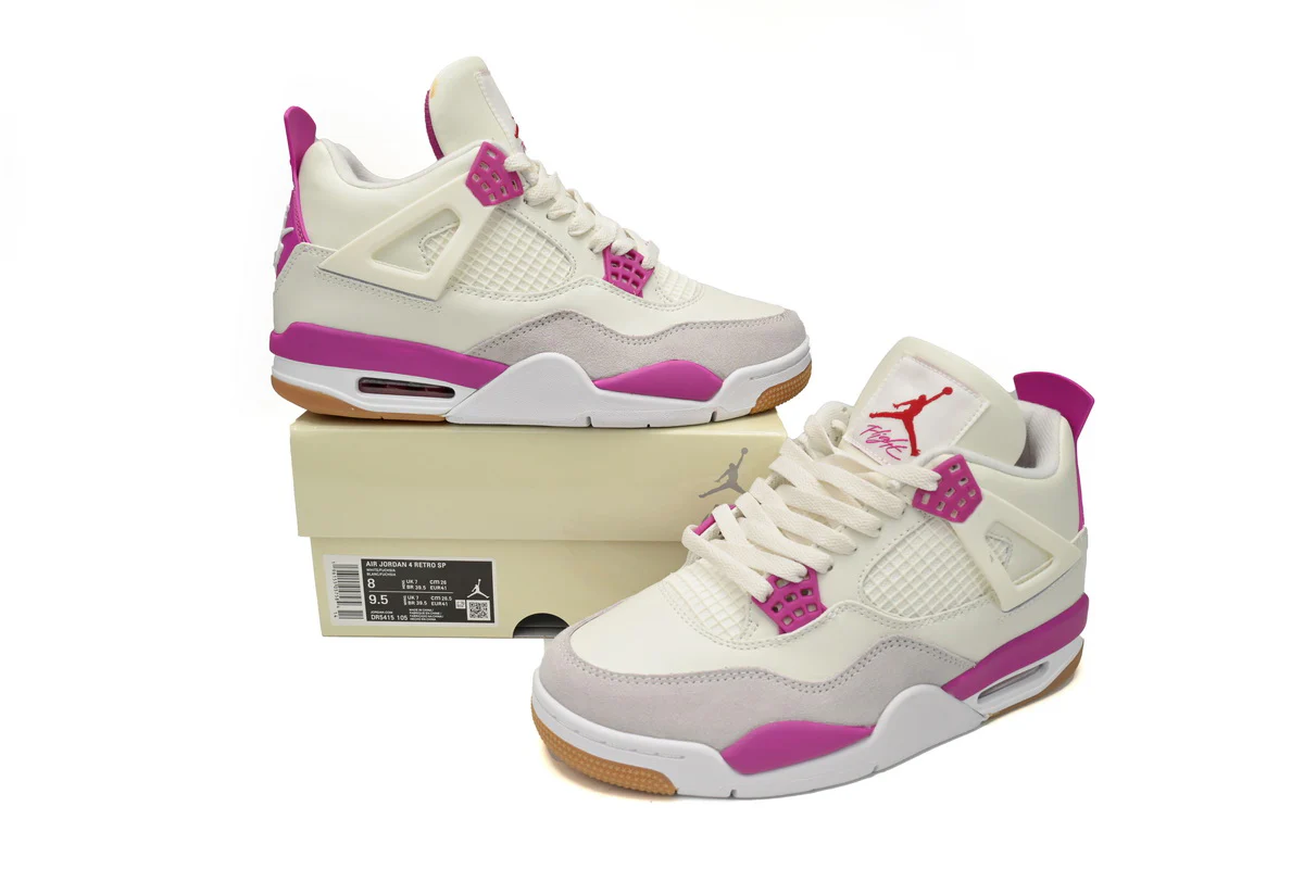 Air Jordan 4 White Purple Grey - Soul Replicas