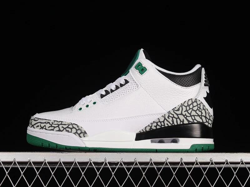 AIR JORDAN 3 RETRO OREGON PIT CREW WHITE/BLACK/GREEN - Soul Replicas