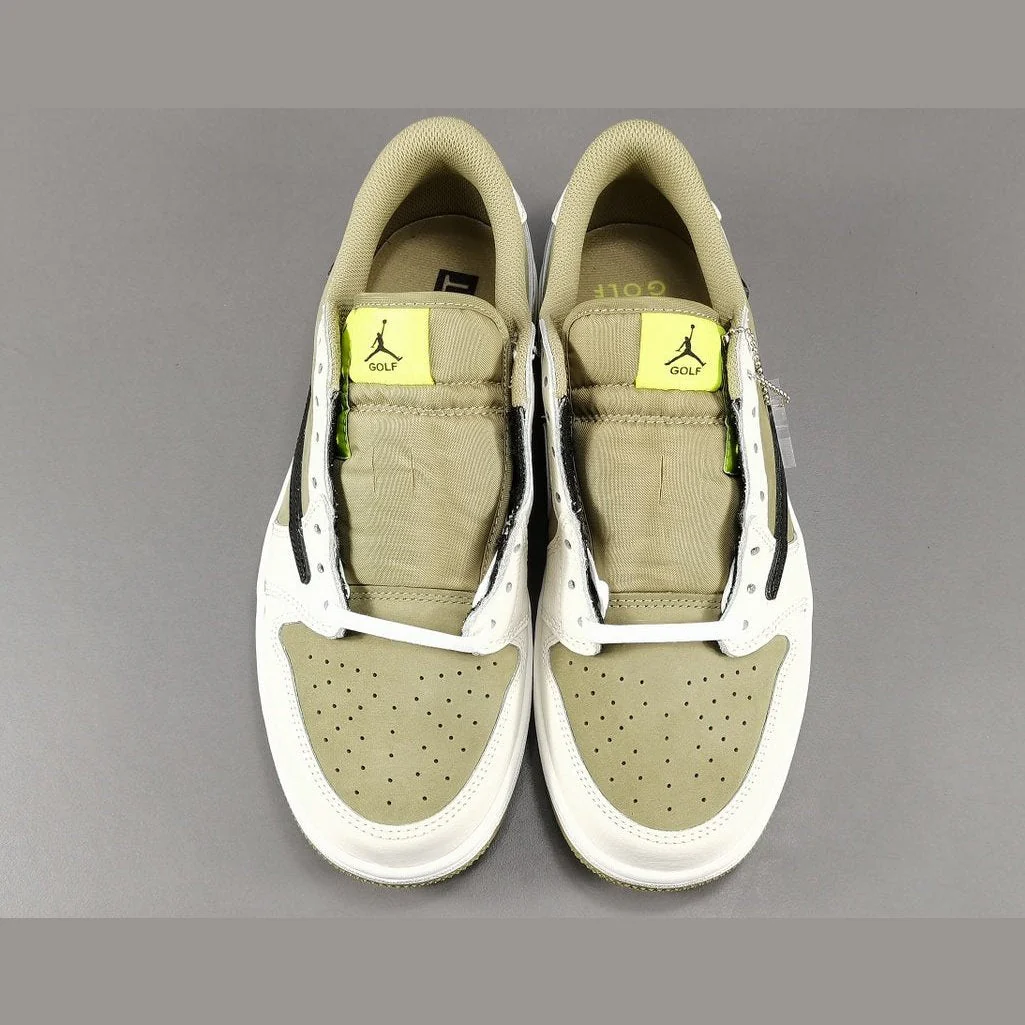 JORDAN 1 LOW GOLF x TRAVIS SCOTT NEUTRAL OLIVE - Soul Replicas
