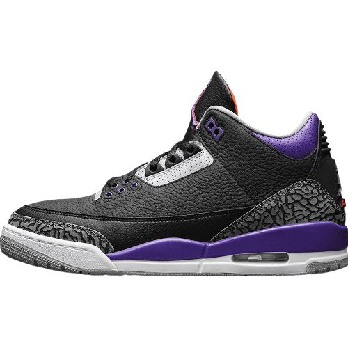 JORDAN 3 RETRO x BLACK COURT PURPLE - Soul Replicas