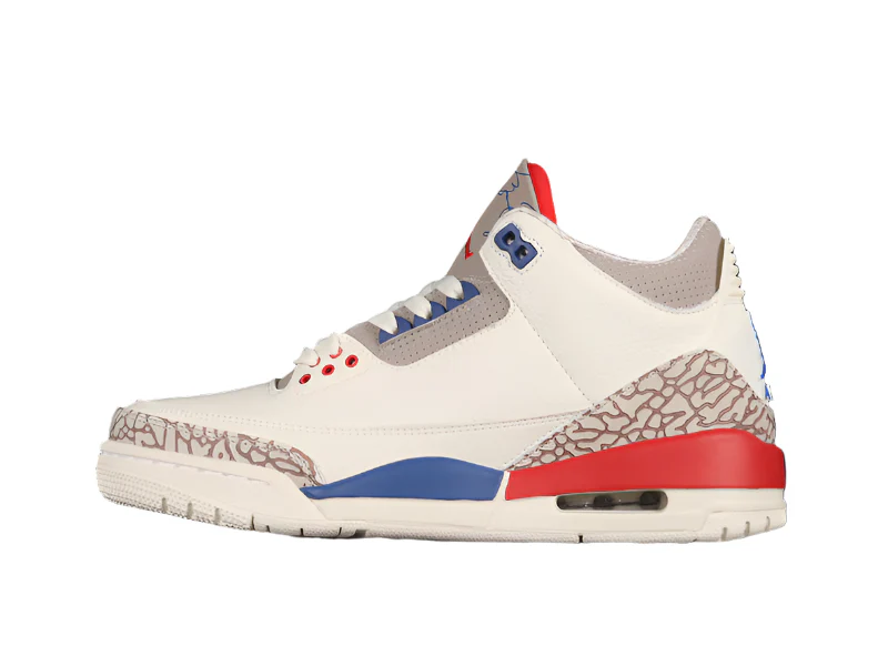 AIR JORDAN 3 RETRO GS INTERNATIONAL FLIGHT SAIL/SPORT ROYAL-FIRE RED - Soul Replicas