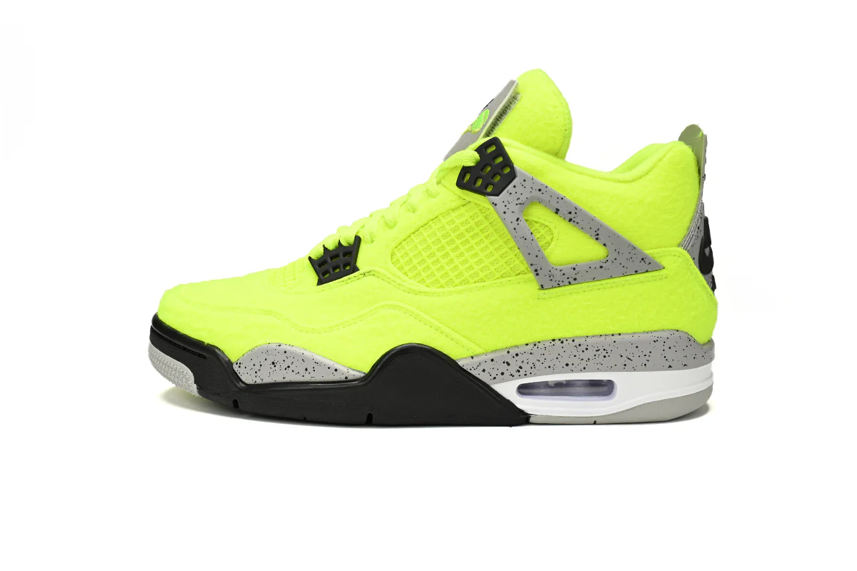 Air jordan 4 Plush Fluorescent Yellow - Soul Replicas