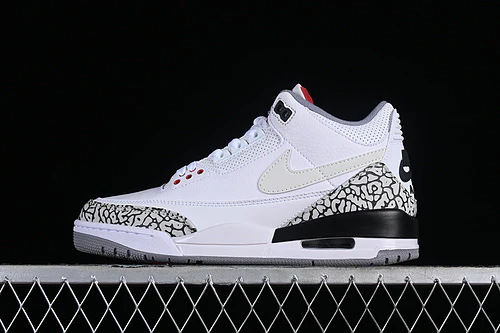 AIR JORDAN 3 RETRO JTH NRG WHITE/FIRE RED-BLACK-WHITE - Soul Replicas