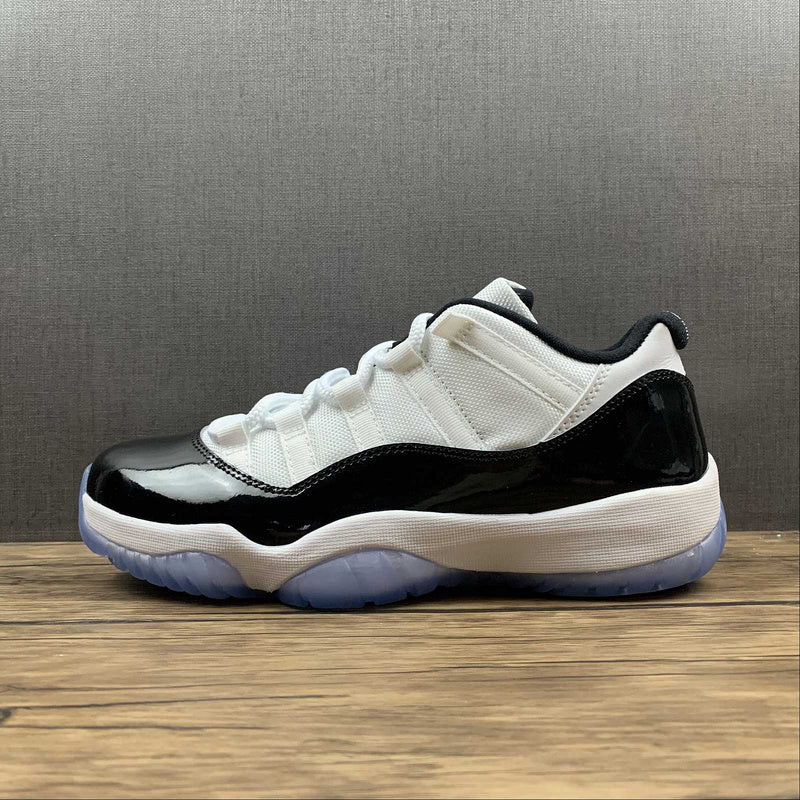 AIR JORDAN 11 RETRO LOW CONCORD WHITE/BLACK - Soul Replicas