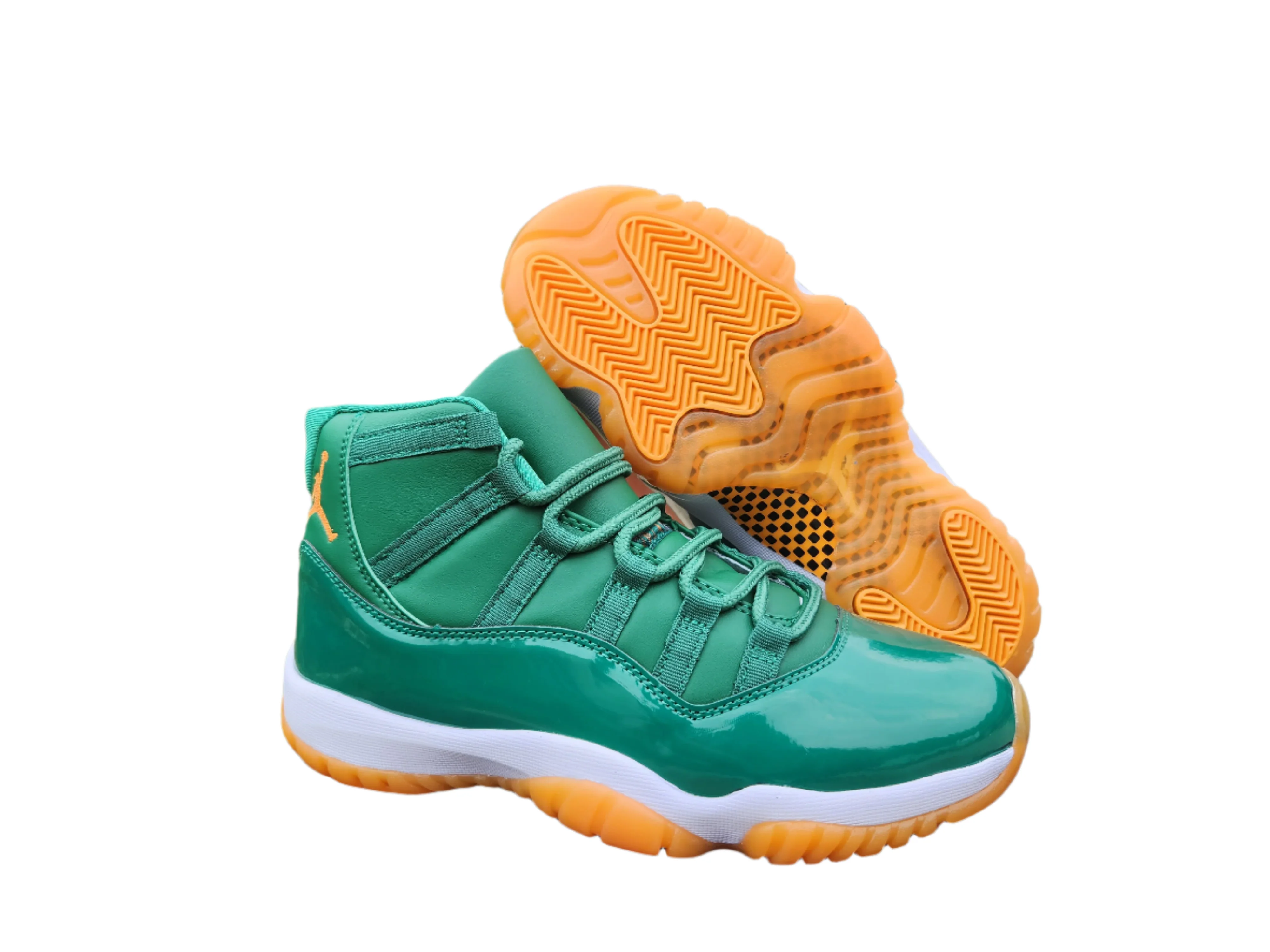 JORDAN 11 Green and Orange - Soul Replicas