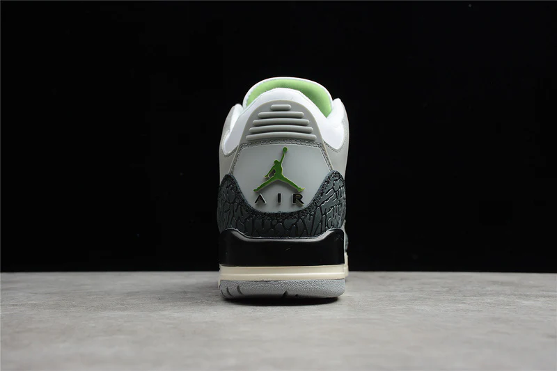 AIR JORDAN 3 RETRO CHLOROPHYLL LIGHT SMOKE GREY/CHLOROPHYLL/BLACK-WHITE-SAIL - Soul Replicas
