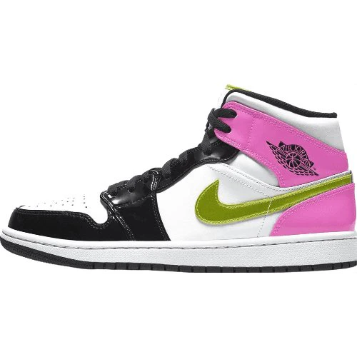 JORDAN 1 MID x WHITE BLACK CYBER PINK - Soul Replicas