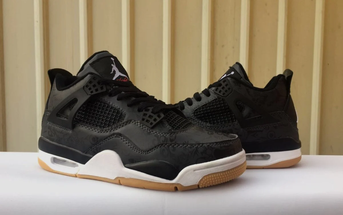 JORDAN 4 x LASER BLACK GUM - Soul Replicas