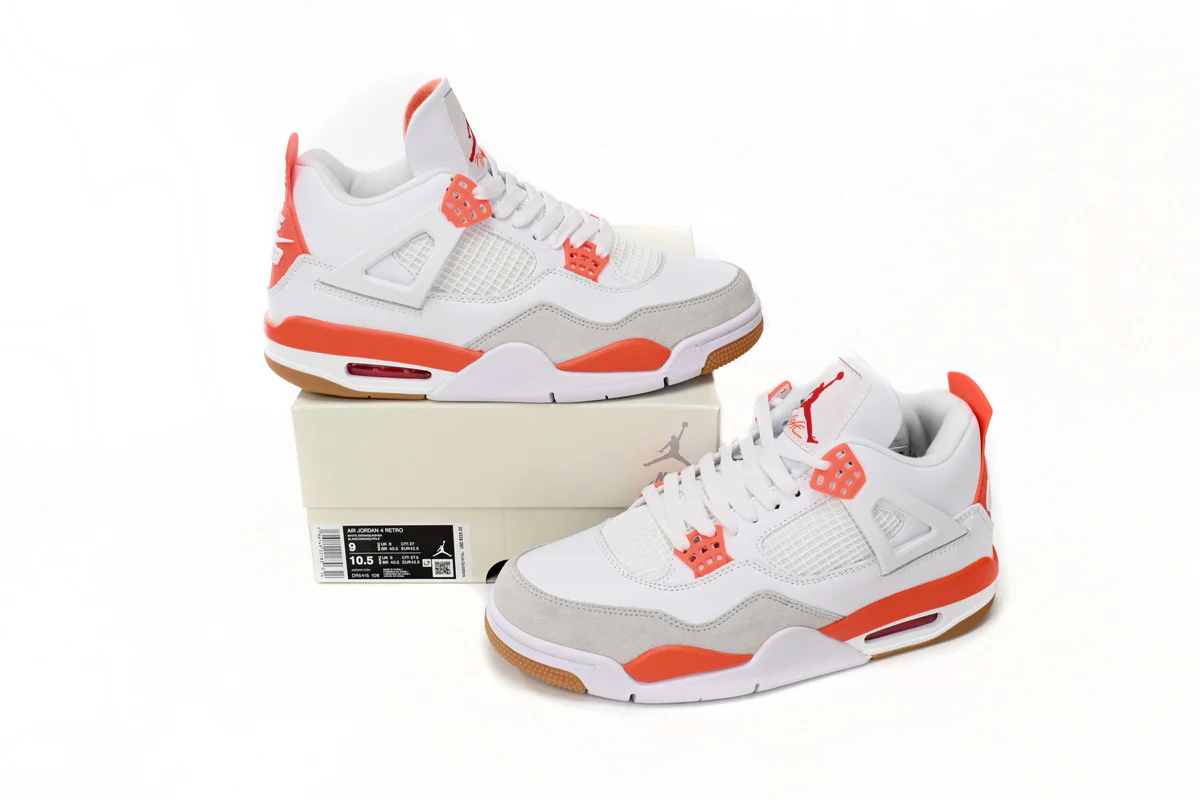 Air Jordan 4 White Orange - Soul Replicas